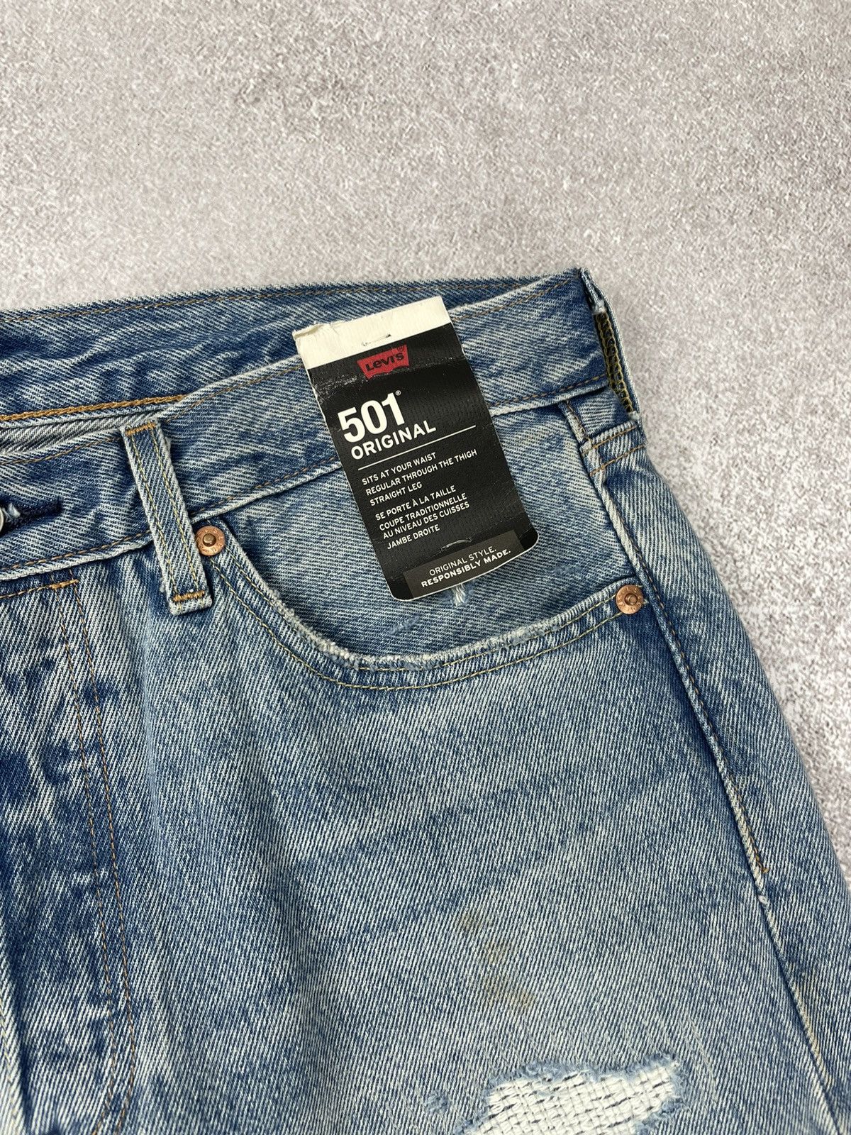 Levi's × Levi's Made & Crafted Levi’s Distressed Faded Denim Jeans 31x32 Size US 31 - 6 Thumbnail