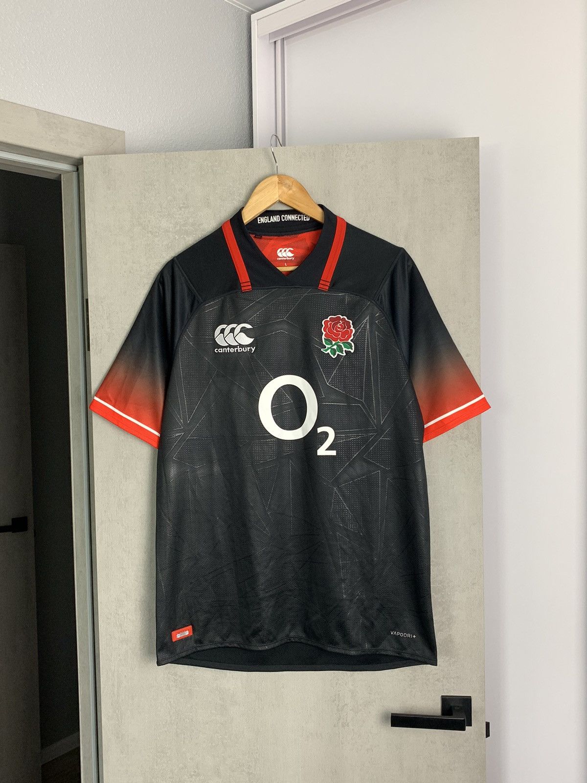 Canterbury of New Zealand England Rugby Union 2017 2018 Canterbury away jersey shirt Size US L / EU 52-54 / 3 - 1 Thumbnail