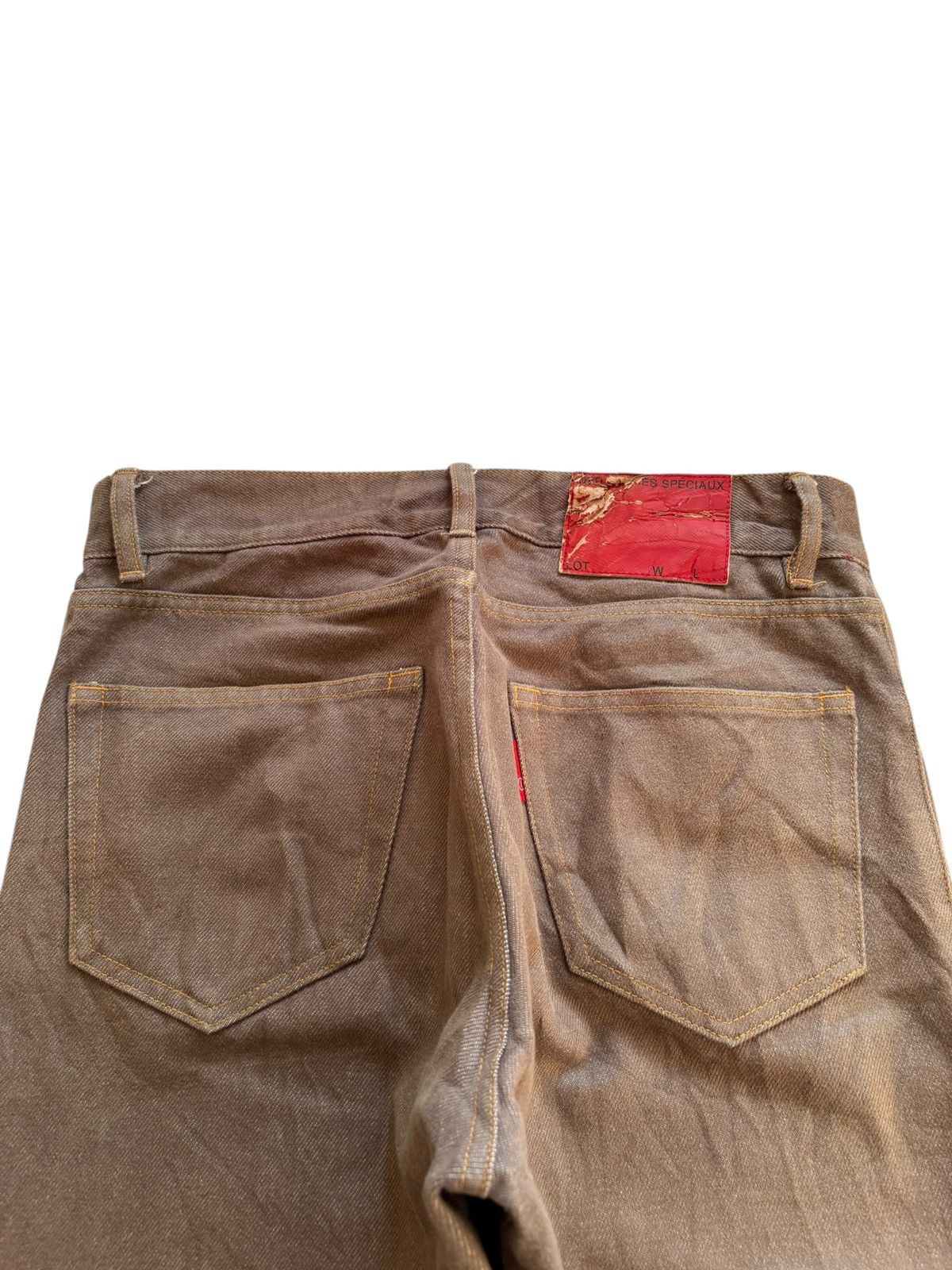 Yohji Yamamoto Vintage Ined By Yohji Yamamoto ButtonFly Rusty Mud Wash Jean Size US 29 - 8 Thumbnail
