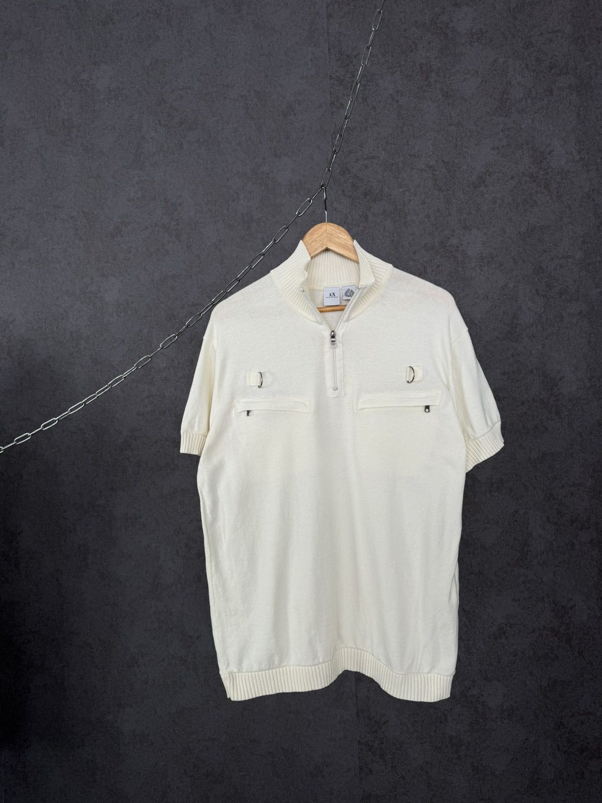 Armani Armani Exchange luxury designer polo tee Size US XL / EU 56 / 4 - 1 Thumbnail