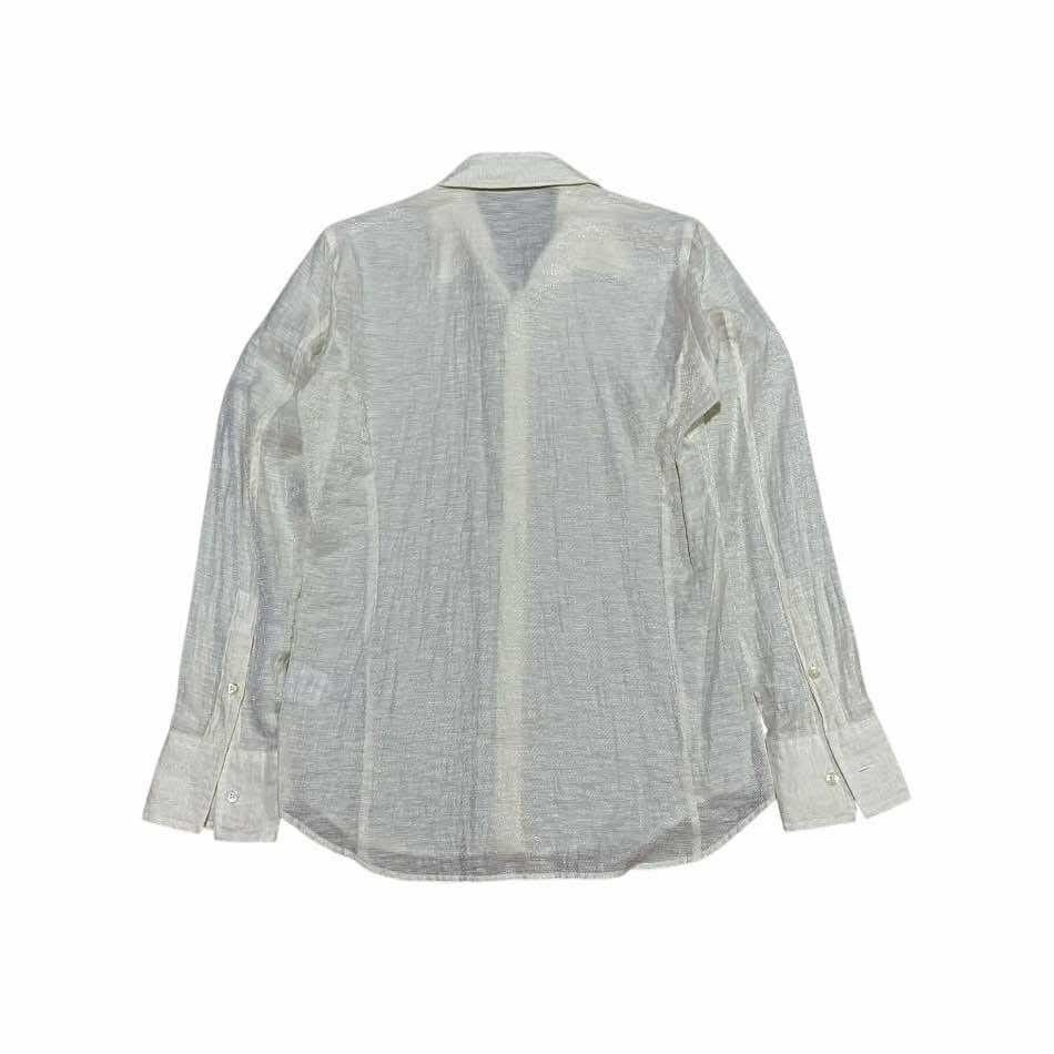 5351 POUR LES HOMMES 🔥Sick Y2K 5351 Pour Les Hommes Hemp Woven Shirt Long Sleeve Size US M / EU 48-50 / 2 - 5 Thumbnail