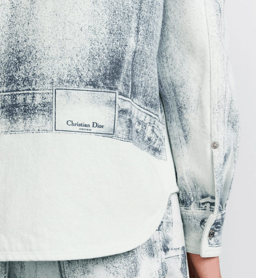 Dior o1w1db11225 413D58 MKII-Effect Overshirt in Blue Size US M / EU 48-50 / 2 - 7 Thumbnail