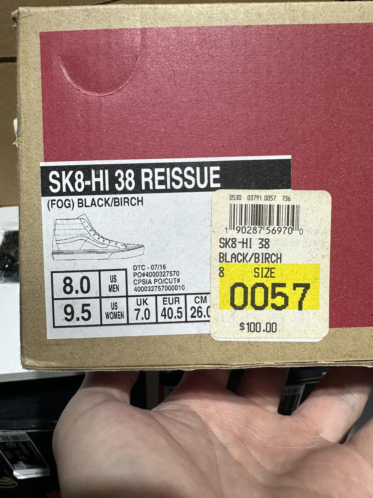 Fear of God × Vans Vans x FOG SK8 Hi Fear of God Birch Size US 8 / EU 41 - 10 Thumbnail