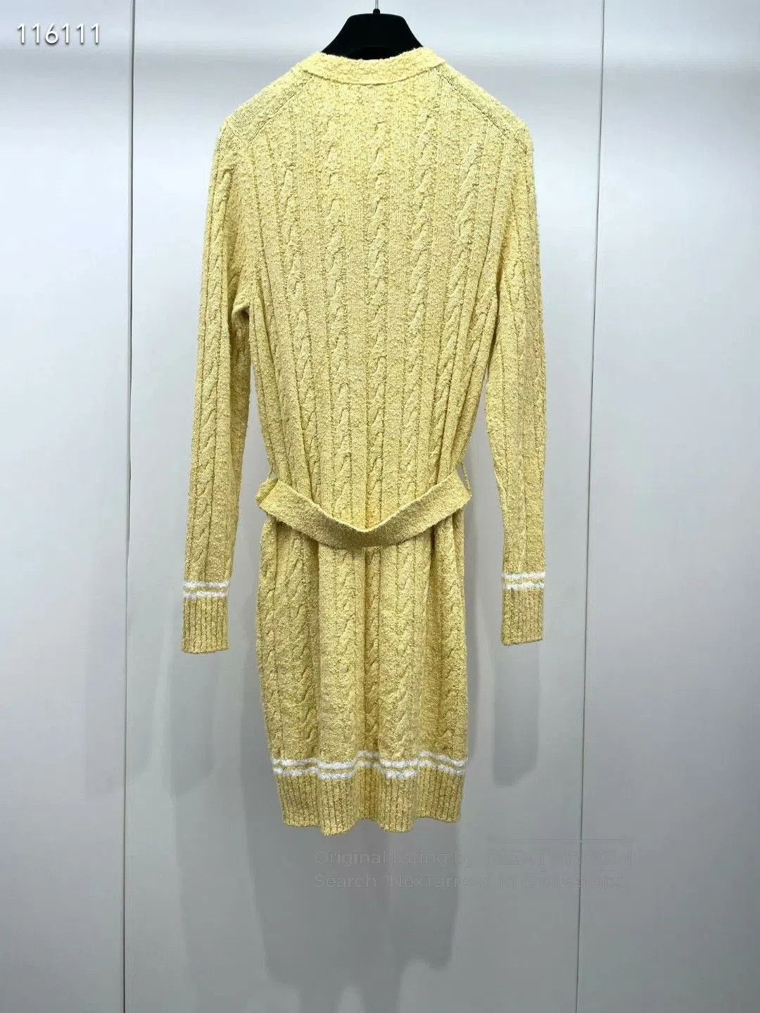 Chanel Chanel 22P Yellow Knit Dress. Size XXS / US 00 / IT 34 - 2 Thumbnail