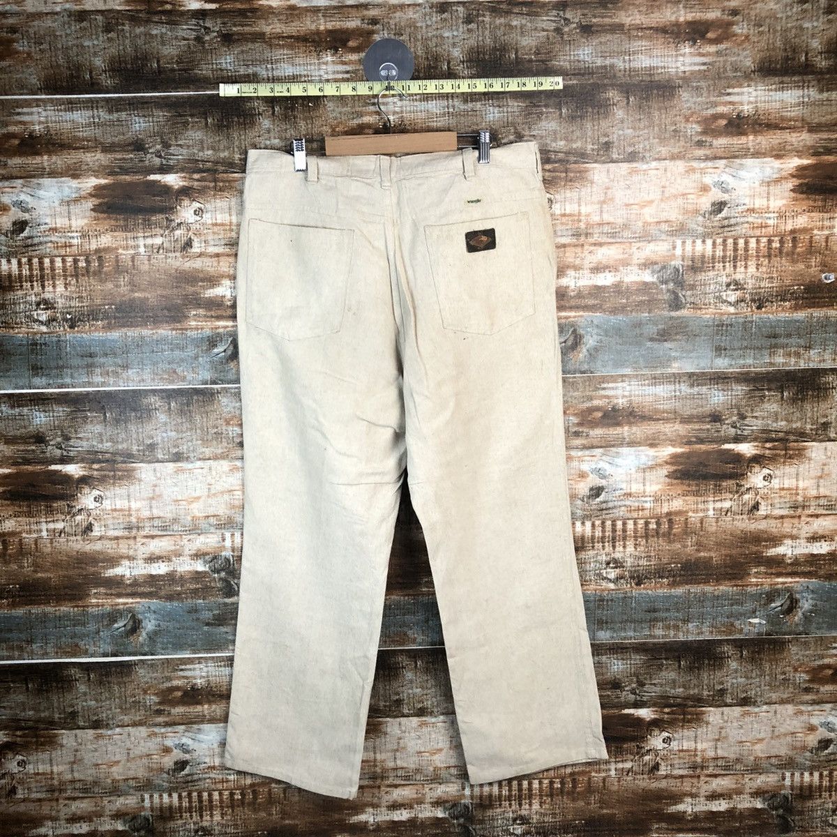 Wrangler DL Wrangler Vintage Beige Casual Pants #C1237 Size US 36 / EU 52 - 11 Thumbnail