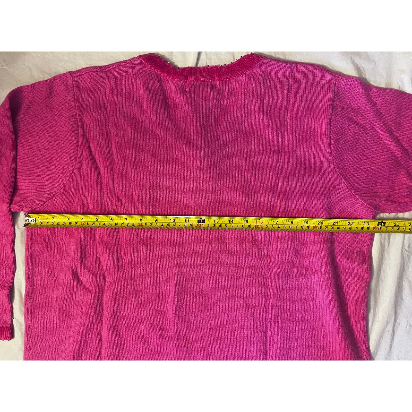 Other Vintage Quacker Factory Pink Snowman V-Neck Sweater - 1X Size XL / US 12-14 / IT 48-50 - 9 Thumbnail