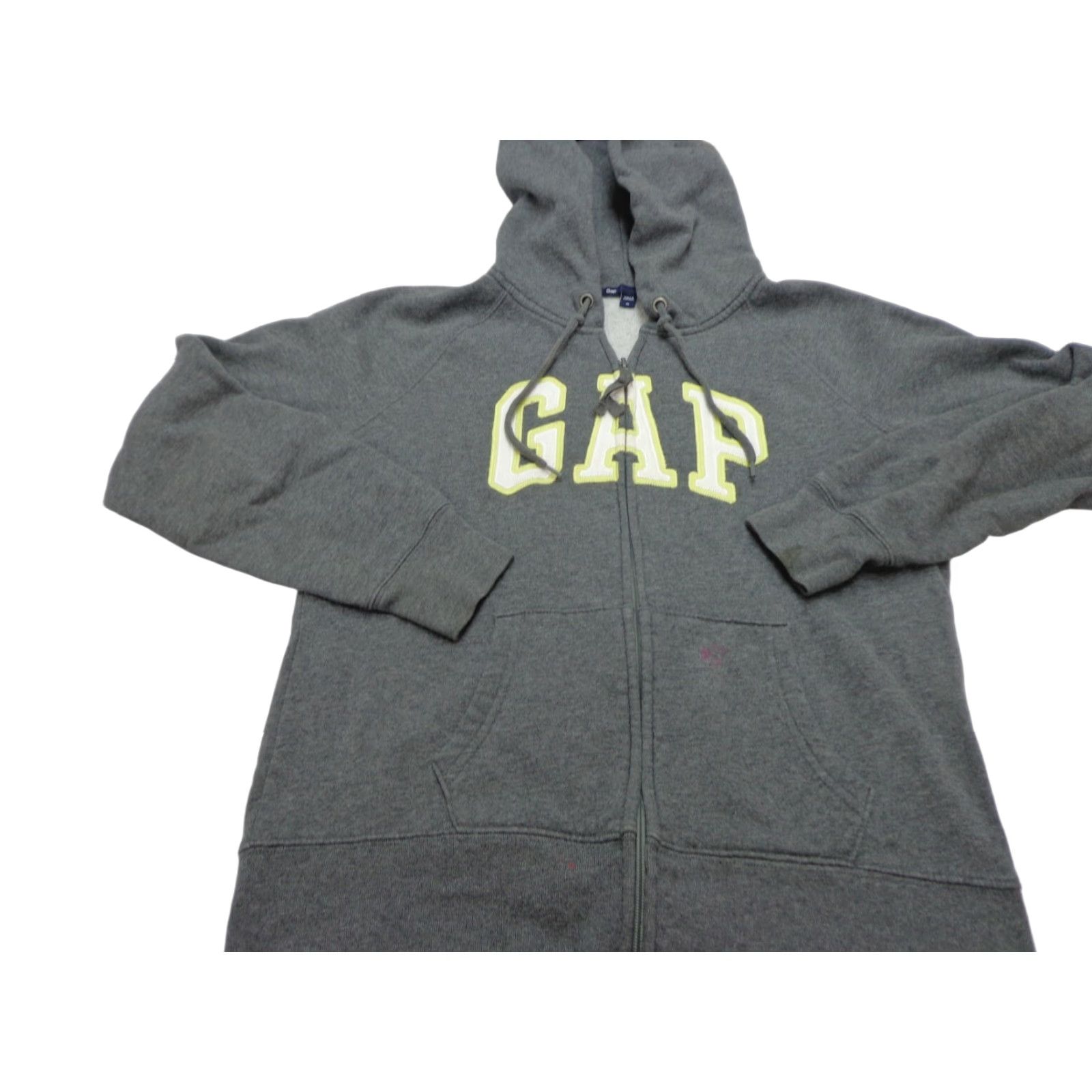 Gap GAP Hoodie Swearshirt Gray Yellow White Graphic Womens Size M Flaw Full Zip Long Sleeve Size M / US 6-8 / IT 42-44 - 1 Thumbnail