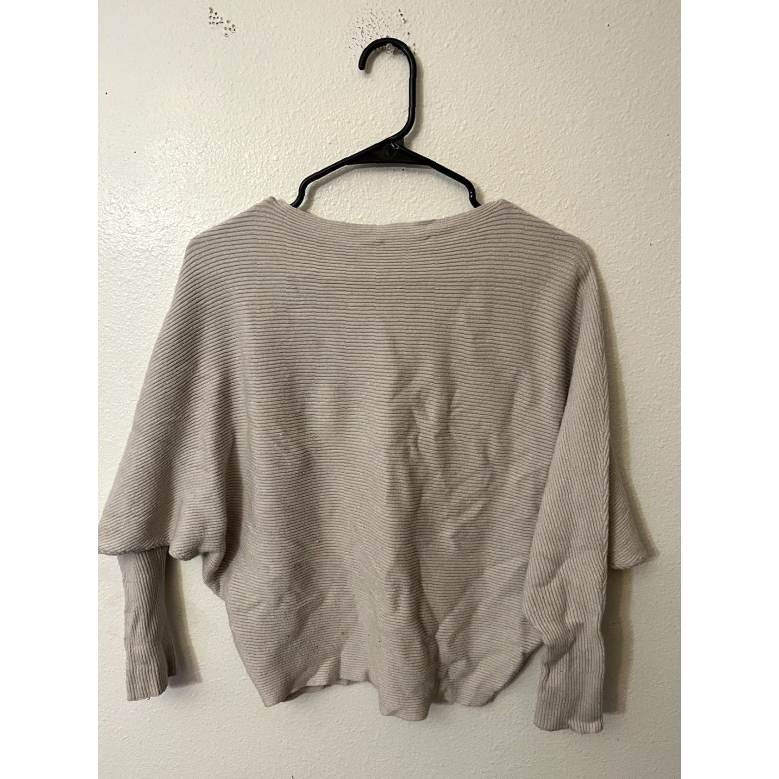 Vintage Philosophy Women Dolman Ribbed Sweater Size Small Beige Coast al Grandma Shirt? Size S / US 4 / IT 40 - 3 Thumbnail