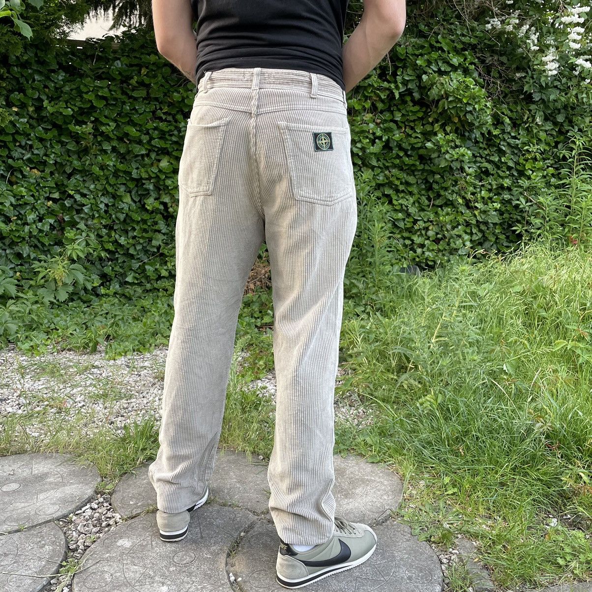 C.P. Company × Stone Island Vintage 90s Stone Island Marina Corduroy Pants Size US 32 / EU 48 - 15 Thumbnail