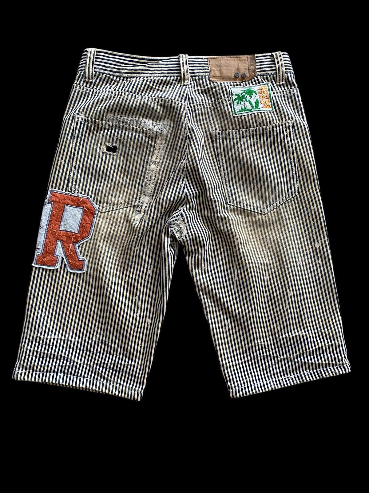 Hysteric Glamour × Japanese Brand × Vintage Vintage Clone jeans patchwork striped jail rare design Size US 32 / EU 48 - 4 Thumbnail