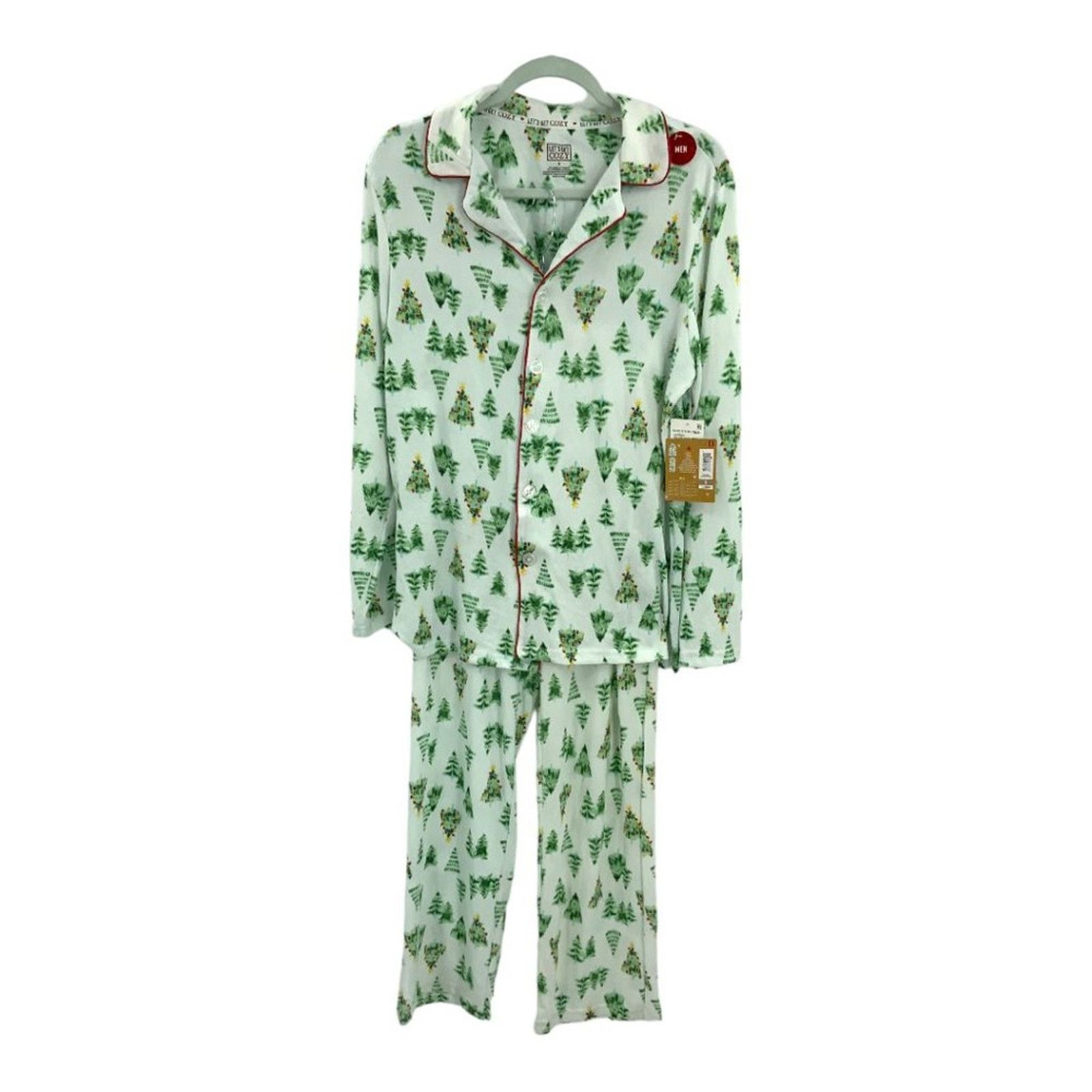 Nordstrom Let's Get Cozy Holiday Pajama Set Pine Tree Size Small NWT Size US S / EU 44-46 / 1 - 2 Thumbnail