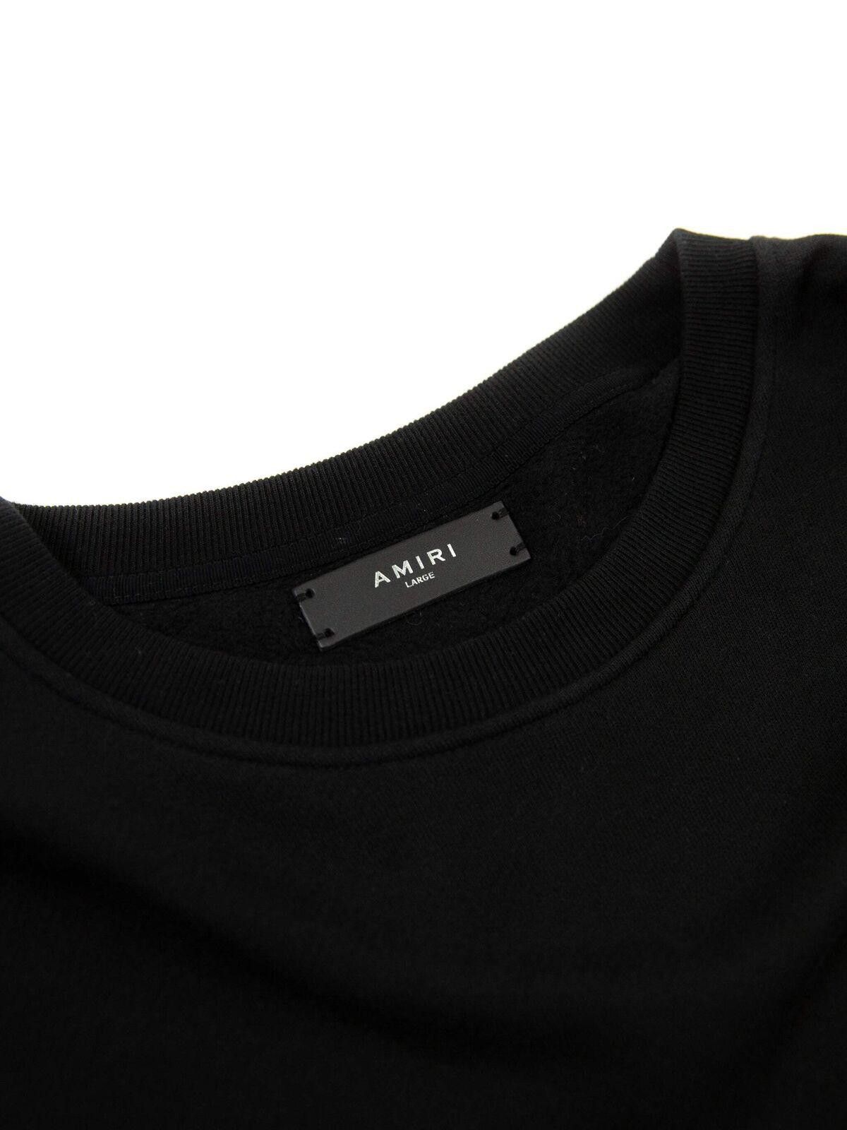 AMI Amiri Mens Black A/W18 Children of the Night sweatshirt Size US L / EU 52-54 / 3 - 3 Thumbnail
