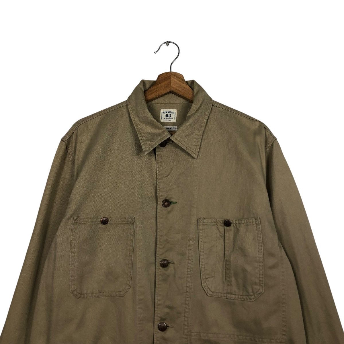 45rpm 🔥VINTAGE CHORE WORKER JACKET H.R.M MFG CO ARIGATO JAPAN Size US M / EU 48-50 / 2 - 5 Thumbnail