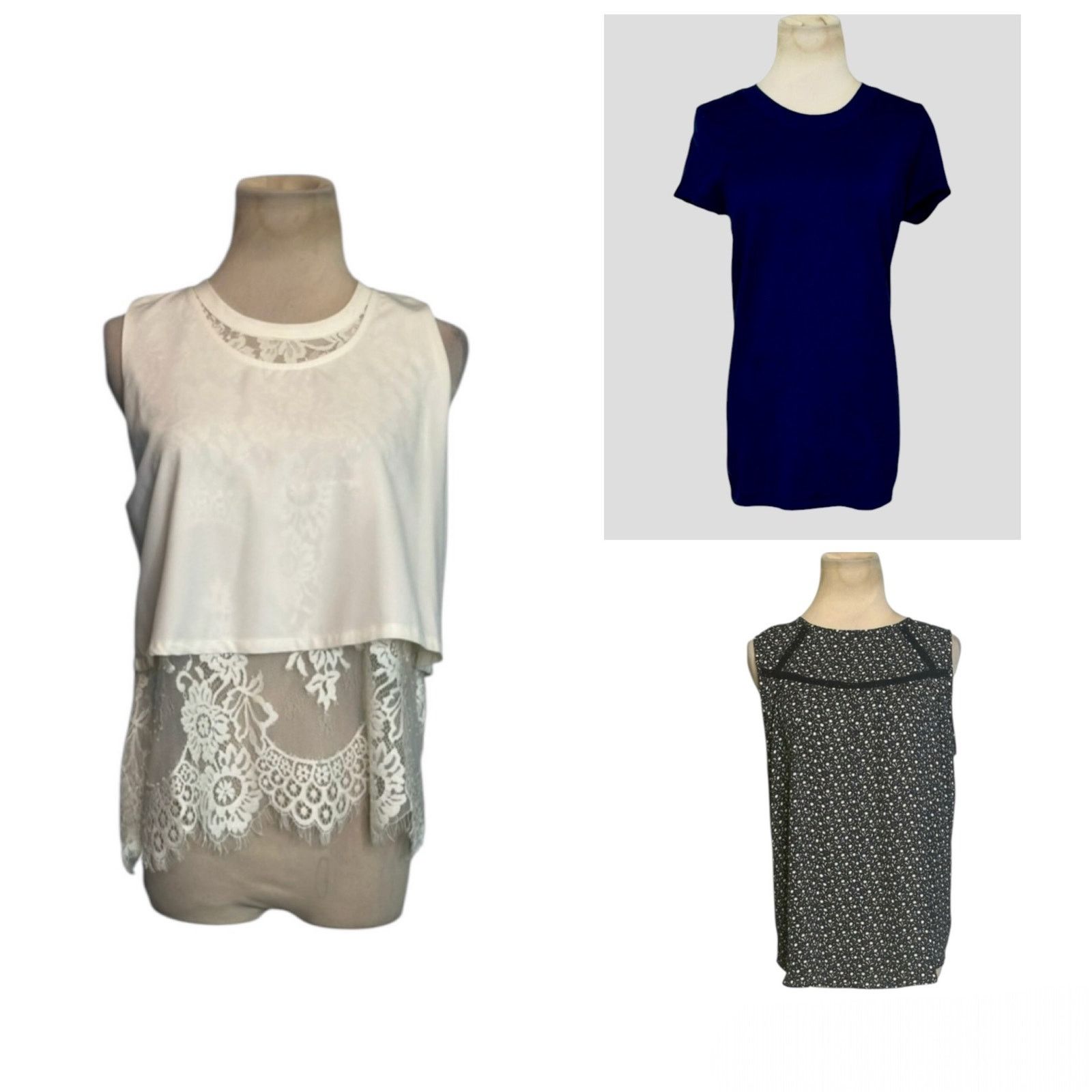 Loft Bundle of 3 business casual summer tops size medium Size M / US 6-8 / IT 42-44 - 1 Thumbnail