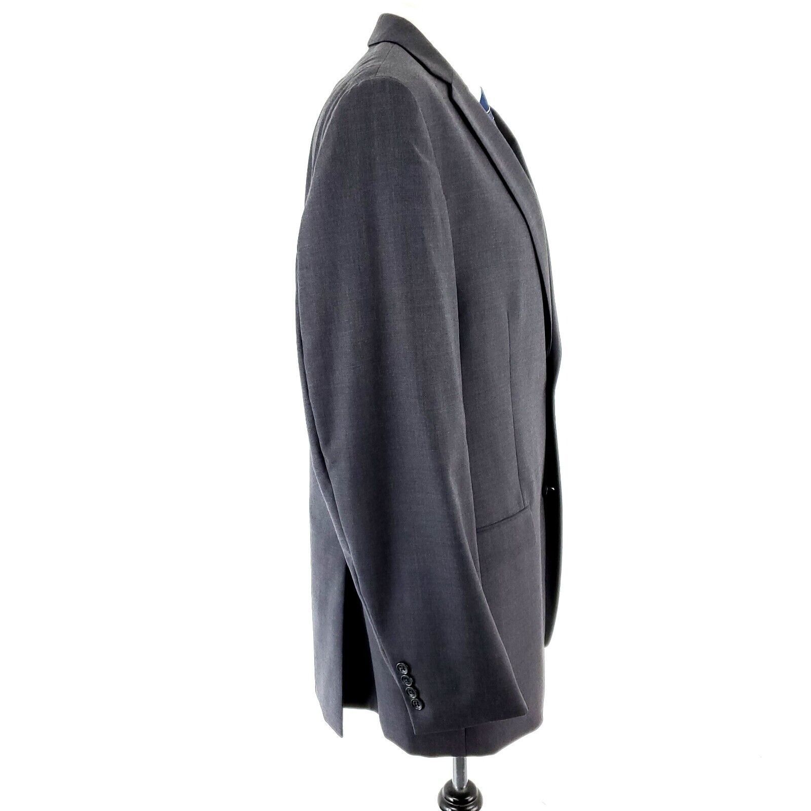 Joseph Abboud Joseph Abboud Wool 2 Button Blazer 42L Gray Size 42L - 6 Thumbnail