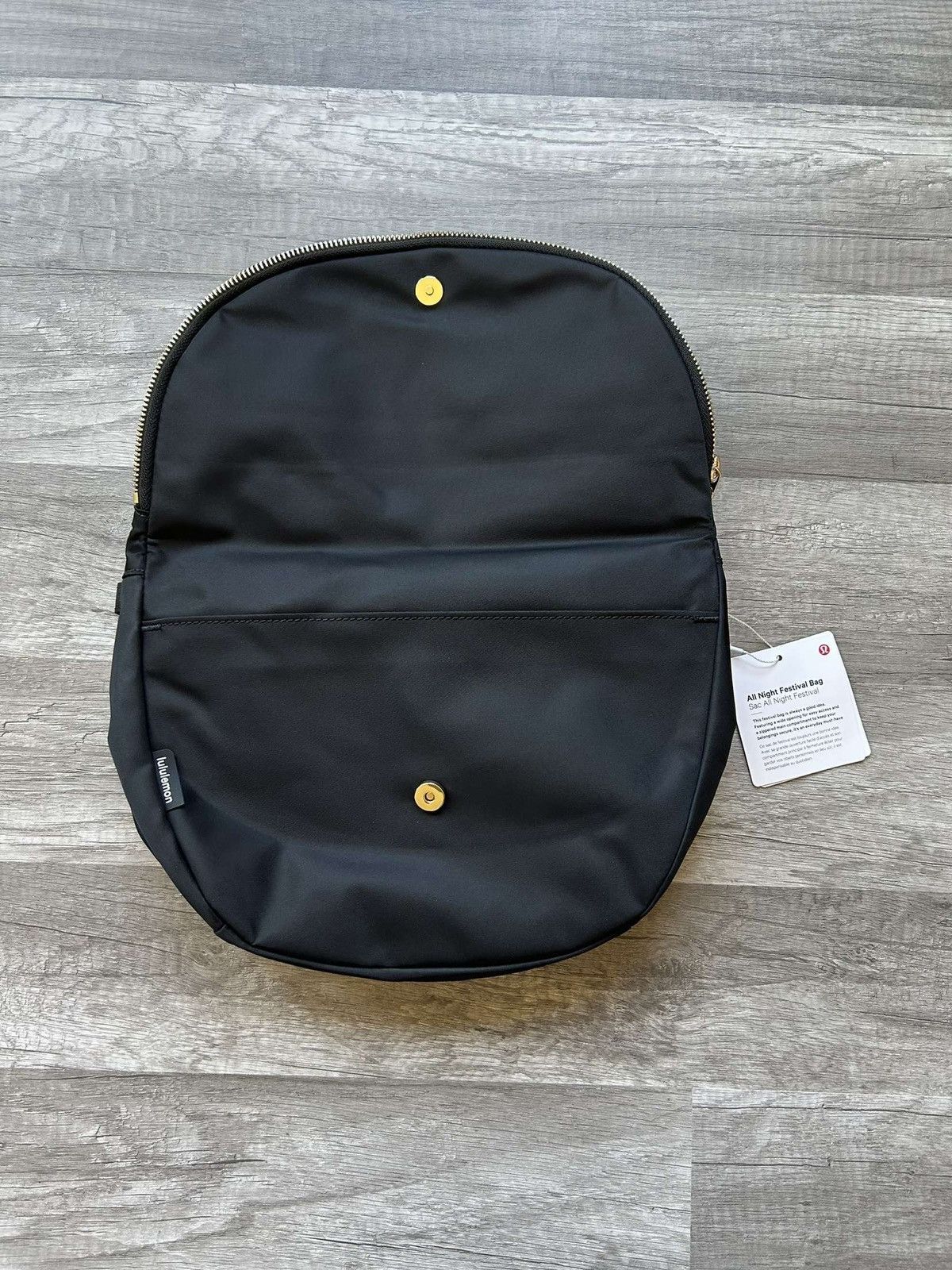 Lululemon Lululemon All Night Festival Bag Black and Gold Hardware 5L Size ONE SIZE - 3 Thumbnail