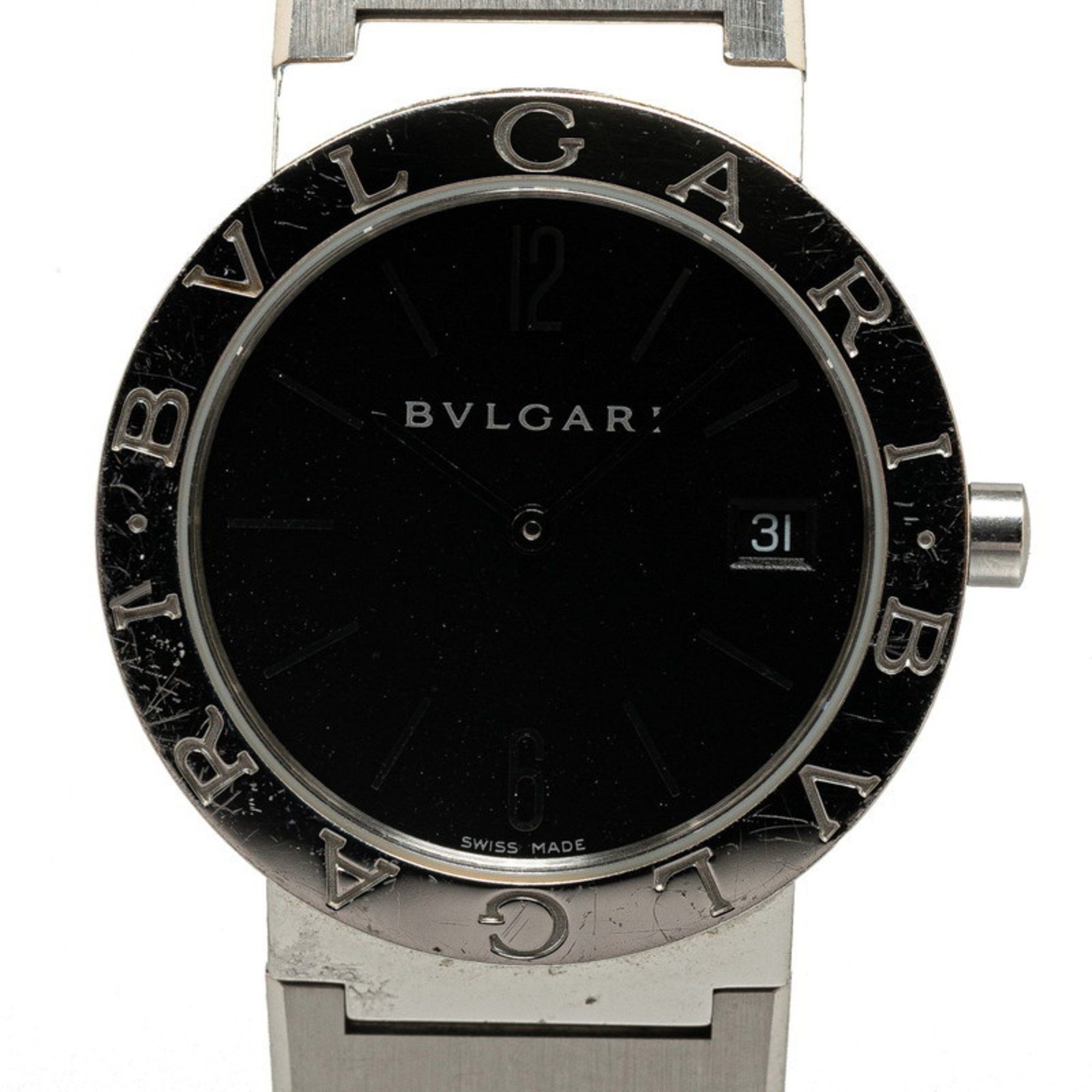 Bvlgari BVLGARI Wristwatch BB33SS Quartz Black Dial Stainless Steel Men's Size ONE SIZE - 1 Thumbnail