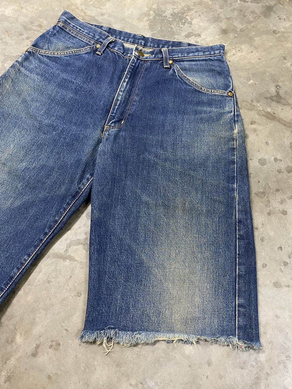 JNCO × Jean × Wrangler Vintage Wrangler Blue Bell Cropped Rusty Jeans @272 Size US 32 / EU 48 - 6 Thumbnail