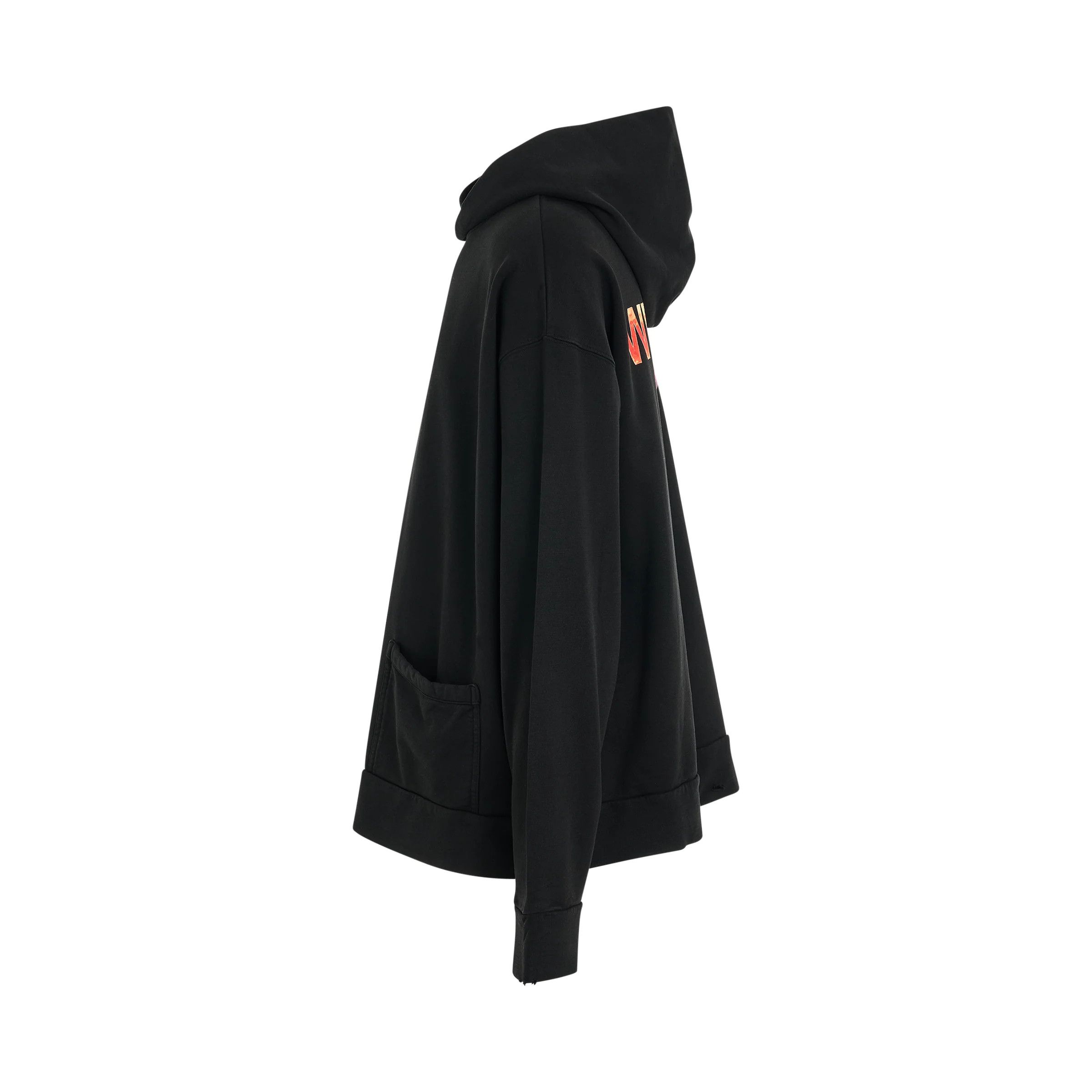 WE11DONE o1mris0824 Vintage Pocke Hoodie in Black Size US L / EU 52-54 / 3 - 3 Thumbnail