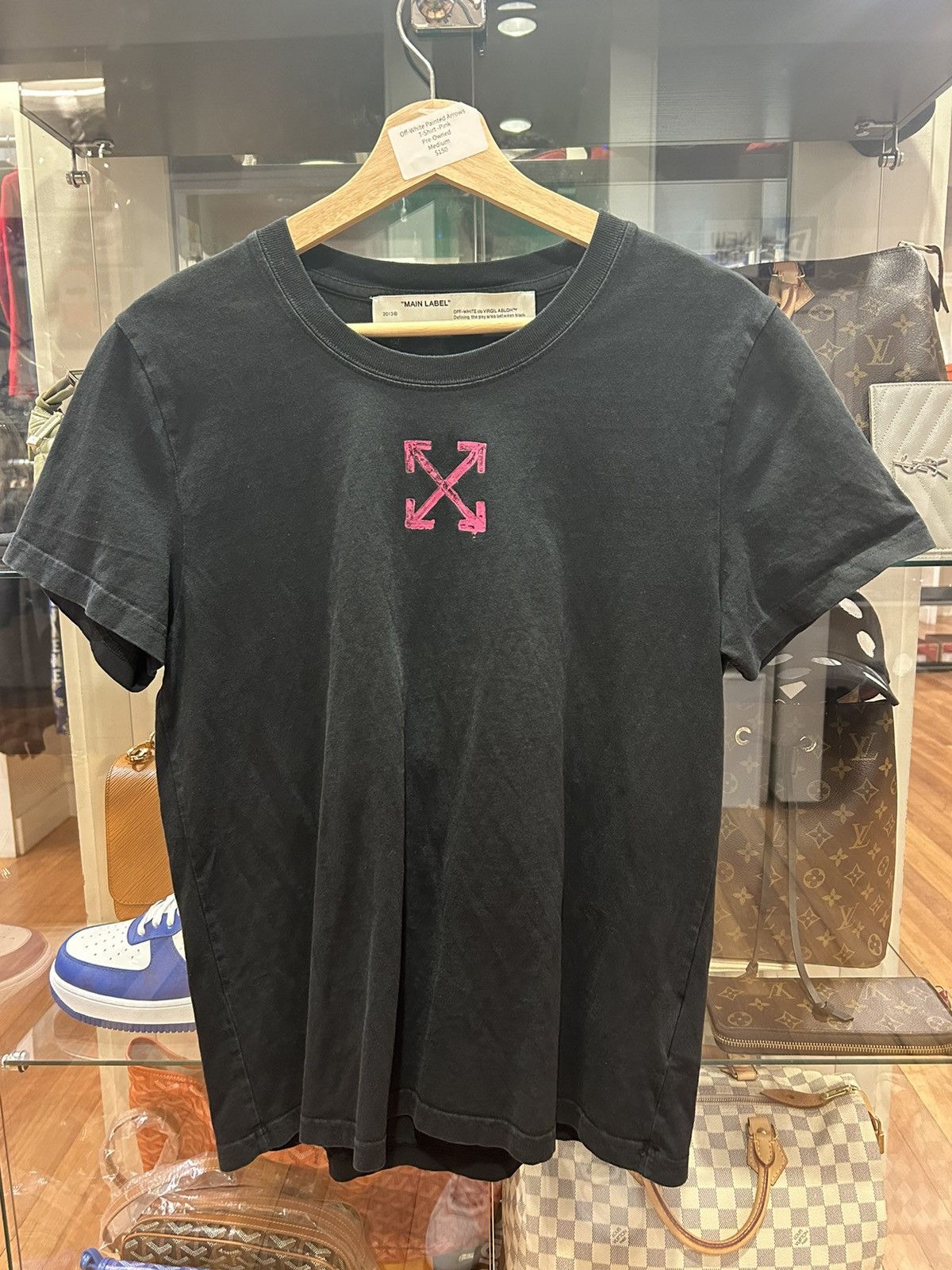 Off White Pink Arrow Tee | Grailed