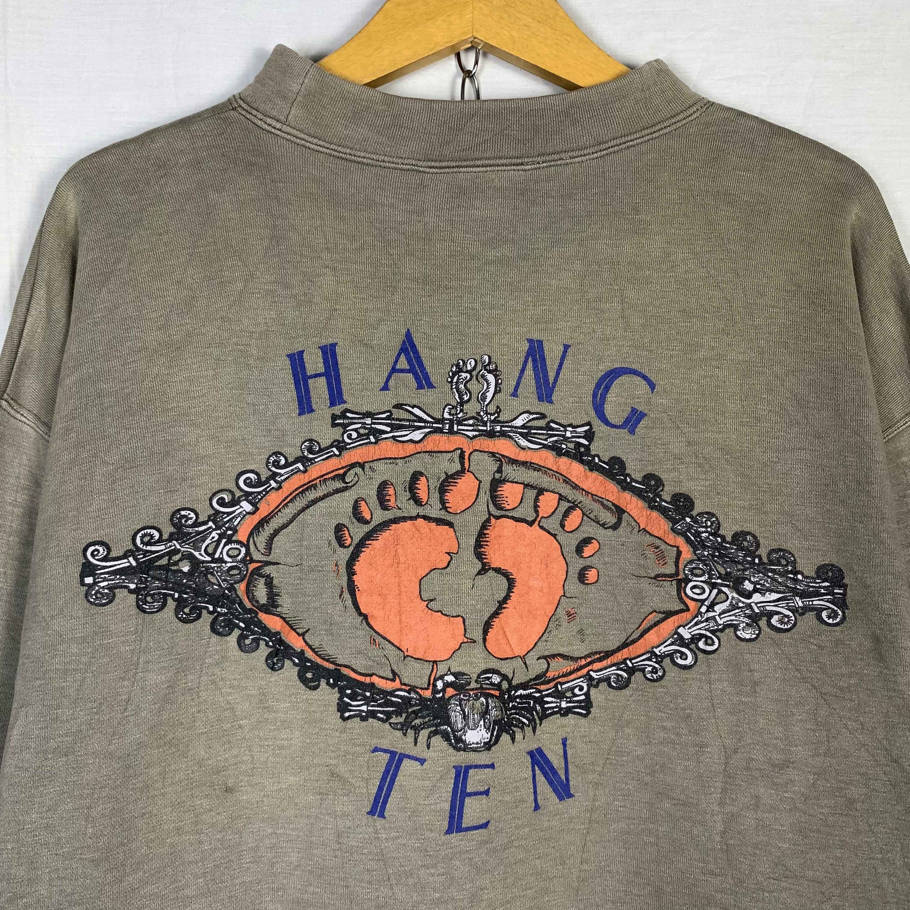 Vintage Vintage 90s Hang Ten Sweatshirt Size US L / EU 52-54 / 3 - 2 Thumbnail