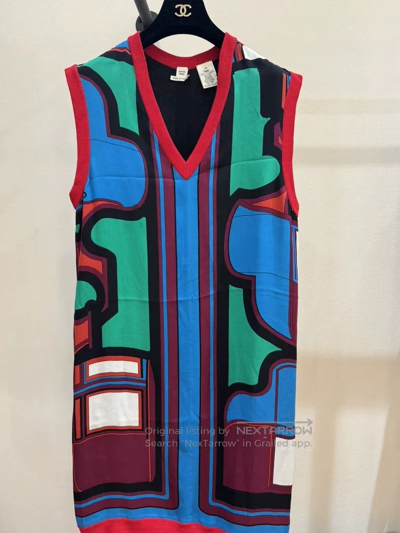 Hermes Hermes Colorblock Silk Dress Size XS / US 0-2 / IT 36-38 - 1 Thumbnail