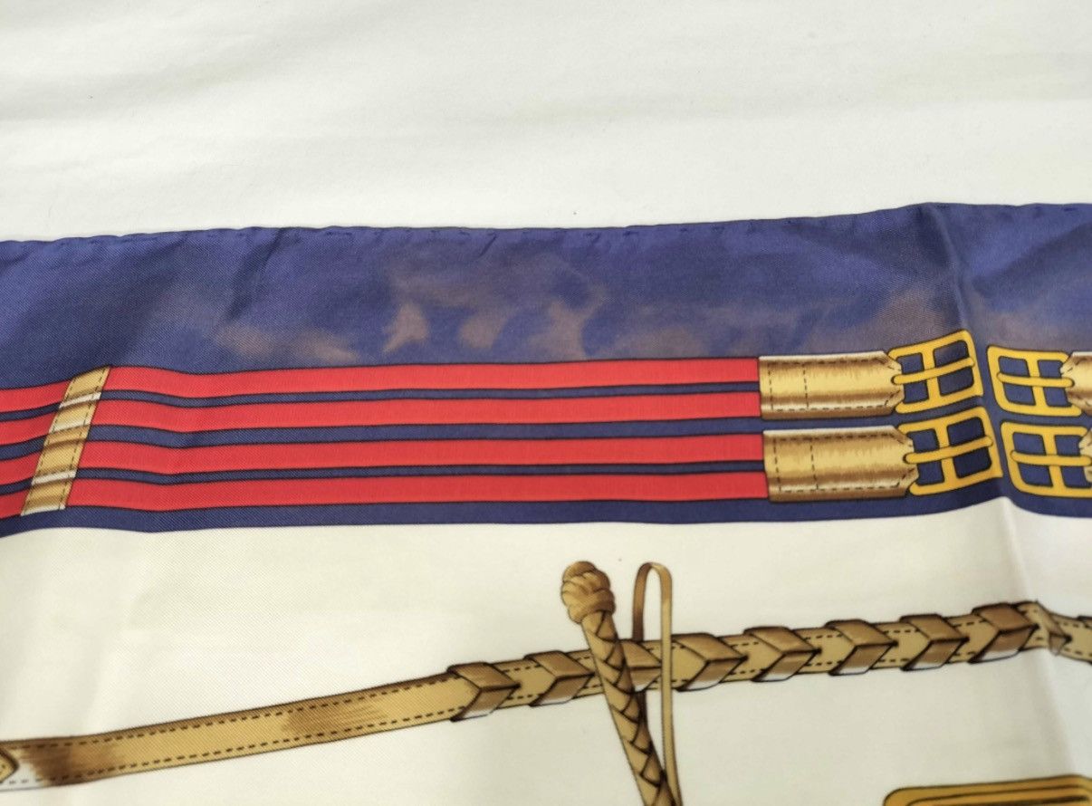 Celine Celine Paris Equestrian Jumping Pattern Silk Scarf Size ONE SIZE - 5 Thumbnail