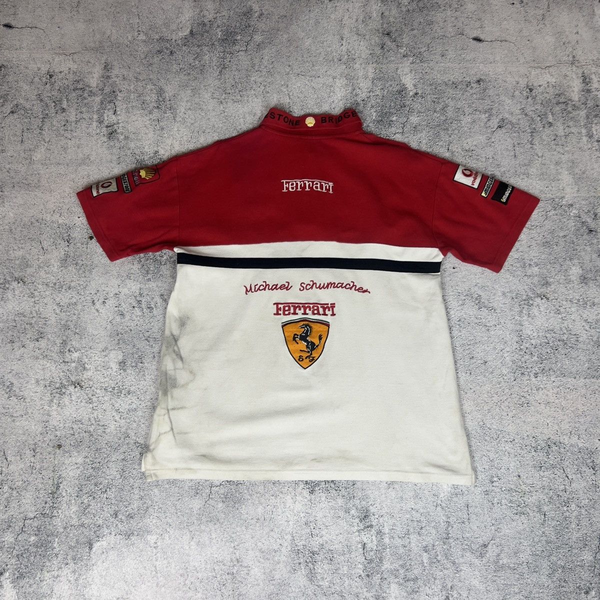Ferrari Ferrari Polo Men's Size S Cotton Short Sleeve Racing Y2K 90s Size US S / EU 44-46 / 1 - 15 Thumbnail