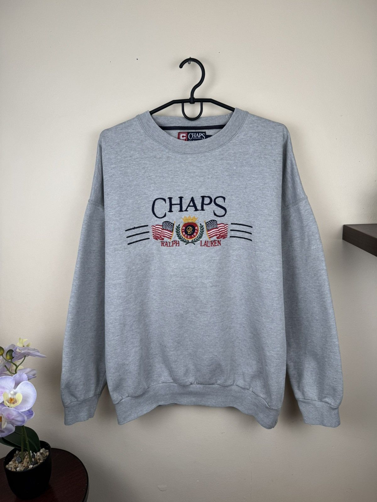 Chaps Ralph Lauren Vintage Chaps Ralph Lauren Sweatshirt Gray XL Streetwear Size US XL / EU 56 / 4 - 8 Thumbnail