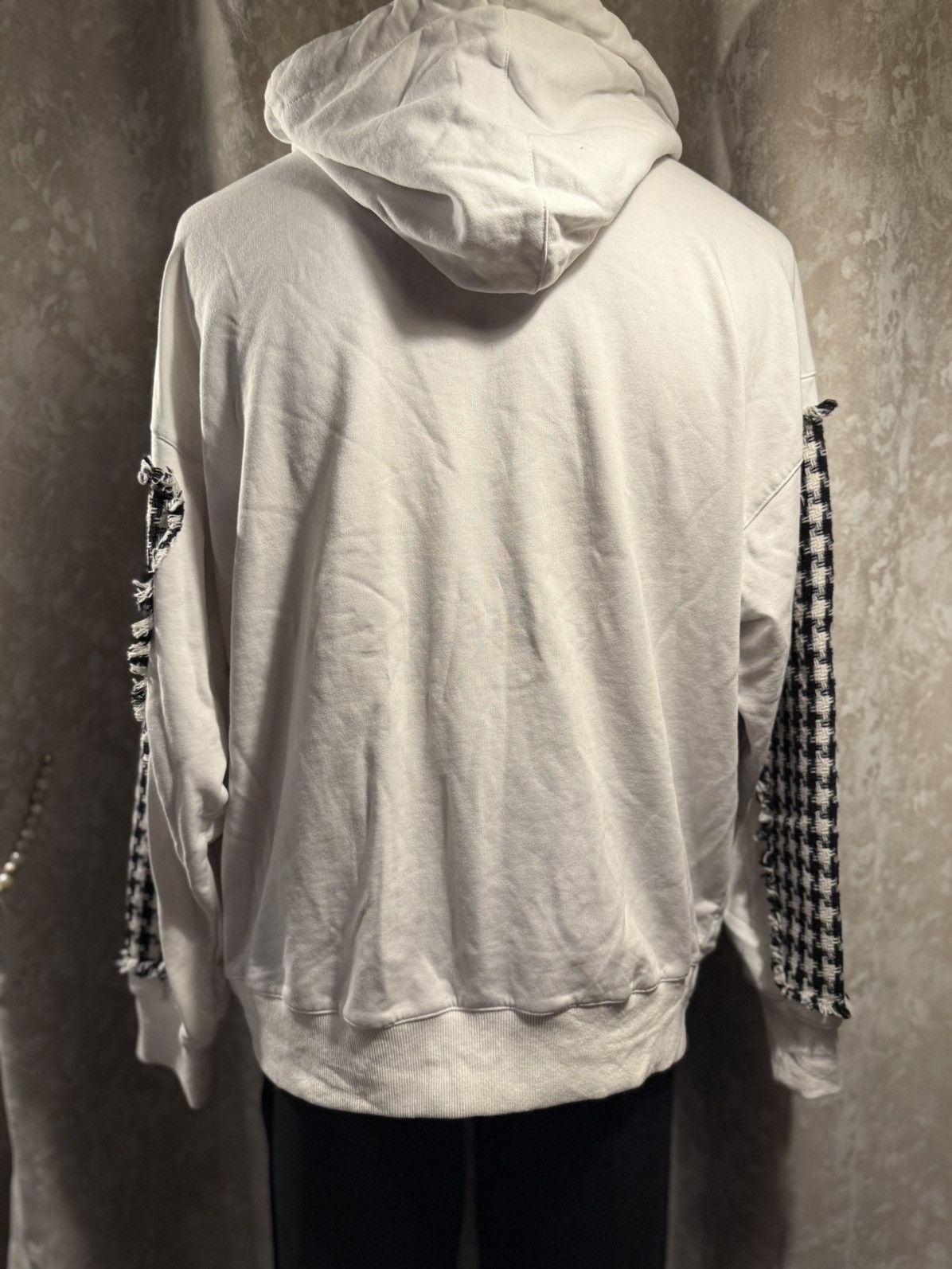 Other Fringe-Edge Houndstooth Hoodie – Urban Street Meets Cozy Size US L / EU 52-54 / 3 - 8 Thumbnail
