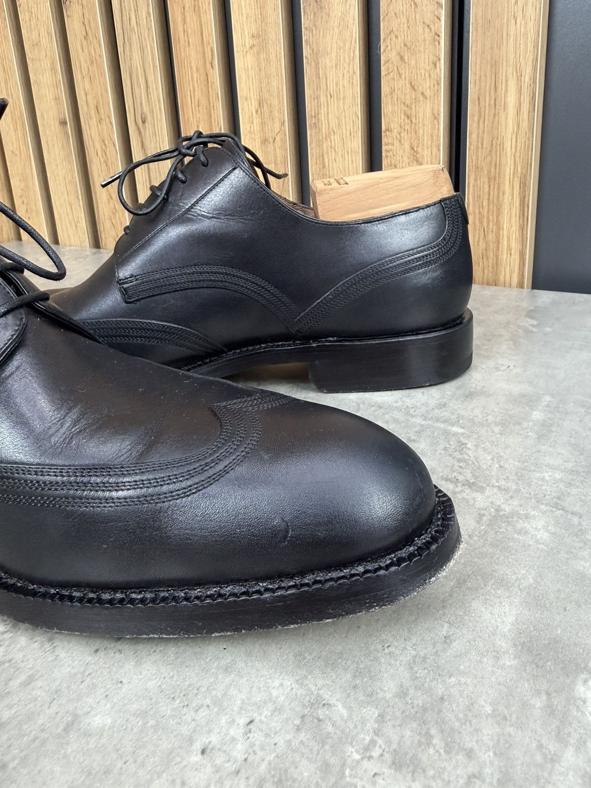 Bally Bally Scribe Black Leather Derby Shoes US 10 Size US 10 / EU 43 - 11 Thumbnail