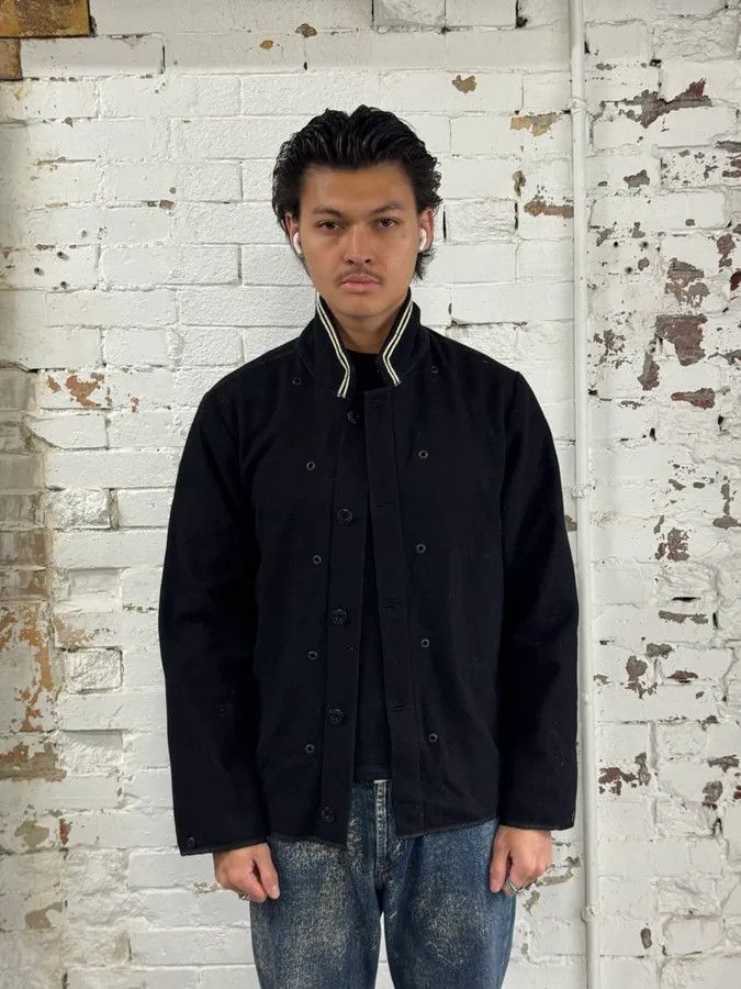 Stone Island Stone Island Black Wool Sailor Bomber Jacket Size US L / EU 52-54 / 3 - 2 Thumbnail