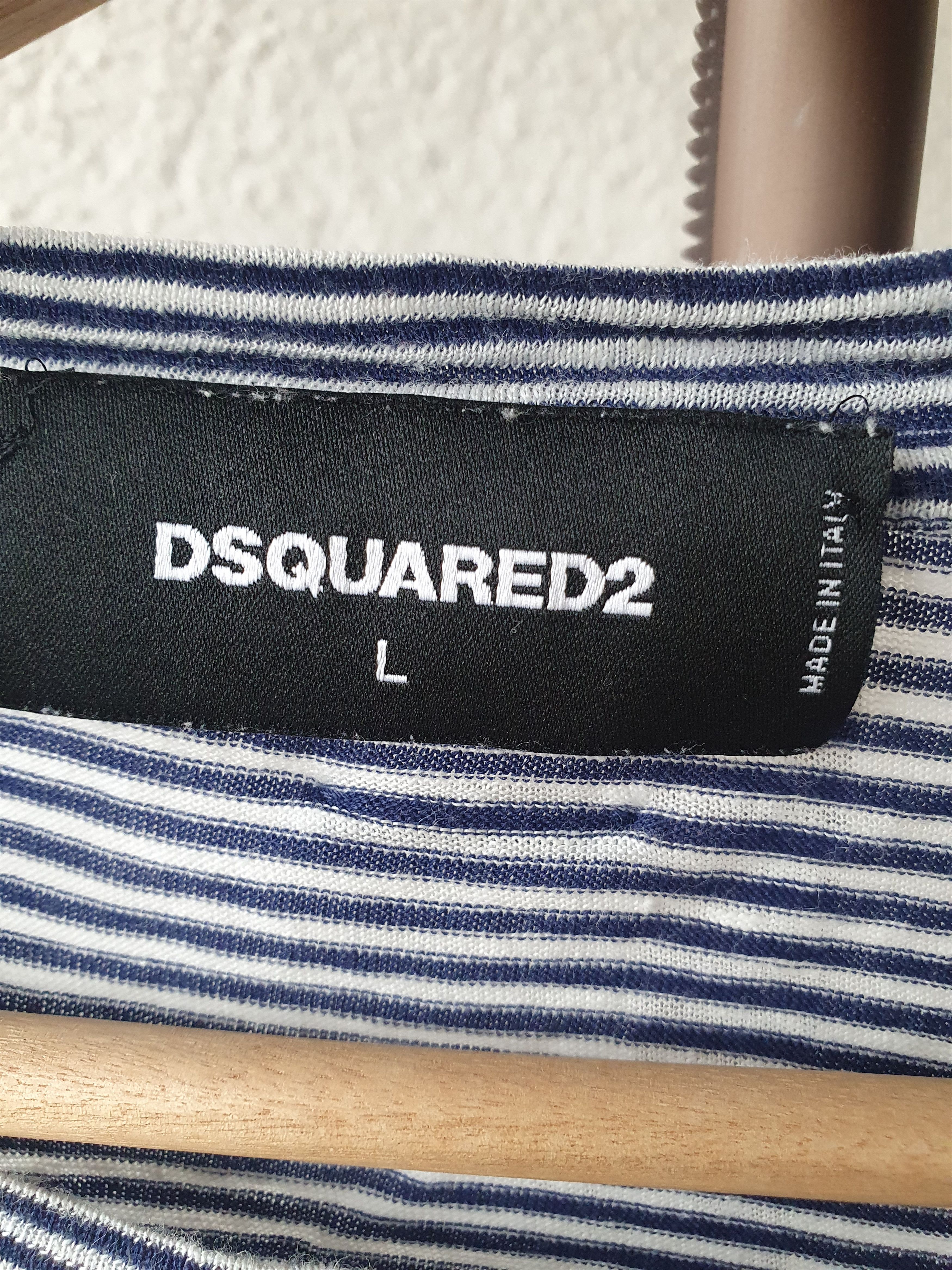 Dsquared2 Disquared2 Sailor Striped Made in Italy t-shirt sz L Size US L / EU 52-54 / 3 - 3 Thumbnail