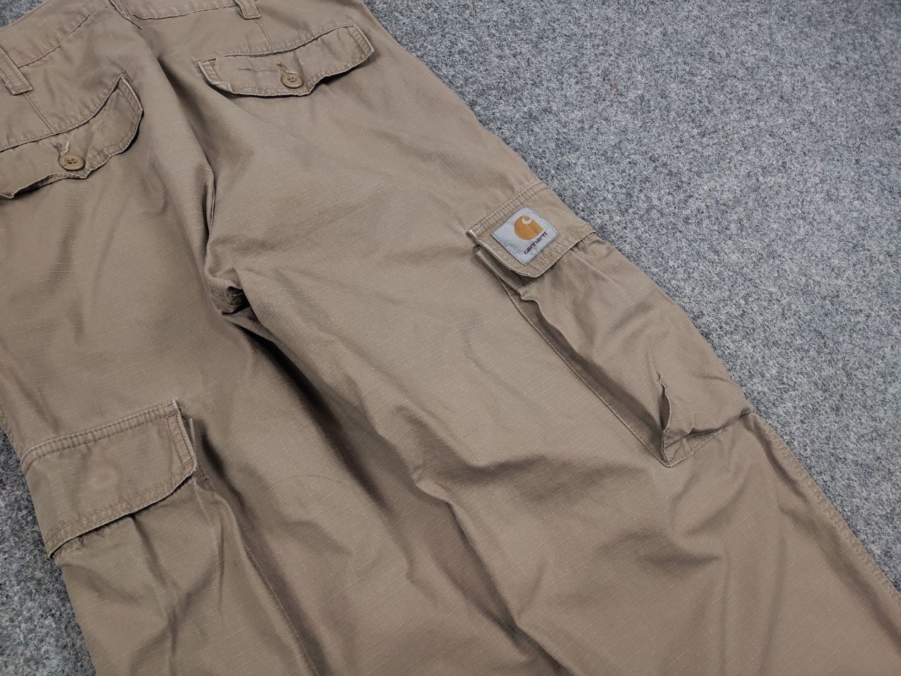 Carhartt Vintage Carhartt Wip Regular Lear Beige Cargo Pants Size US 30 / EU 46 - 8 Thumbnail