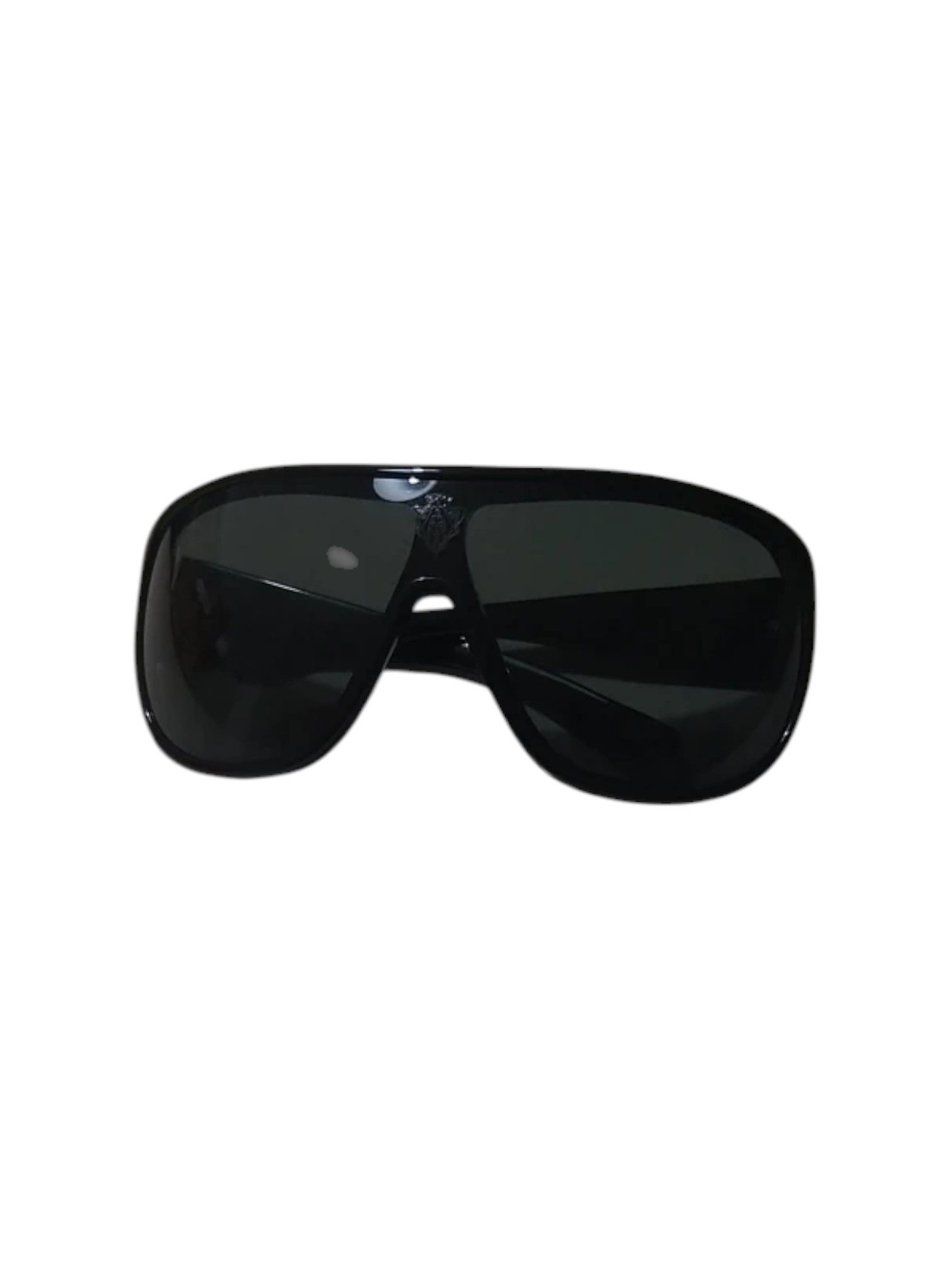 Gucci Gucci Shield Sunglasses, Black Wraparound Frame, c. 1990s Size ONE SIZE - 2 Thumbnail