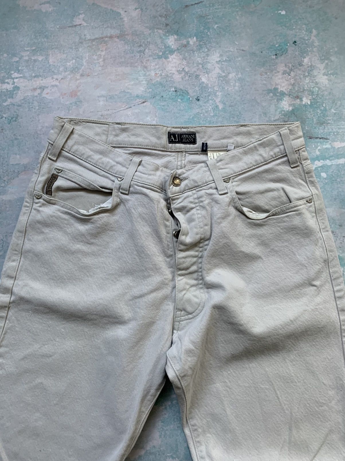 Armani Armani Jeans Y2K Eco-Wash Casual Denim Pants Hype 2000s Size US 34 / EU 50 - 4 Thumbnail