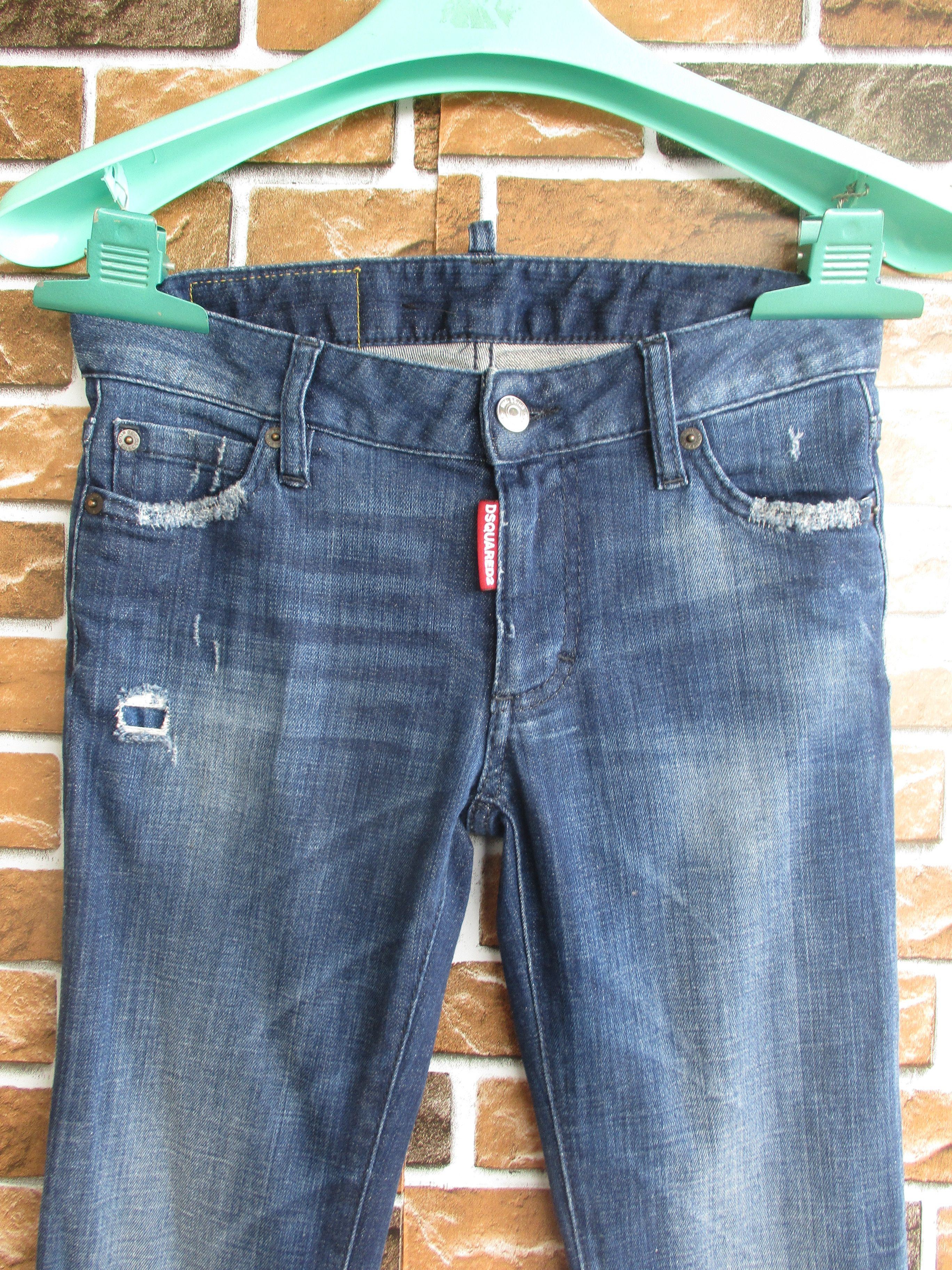 Dsquared2 2015 Medium Waist Skinny Jeans Distressed Zipper Leg Size 26" / US 2 / IT 38 - 3 Thumbnail