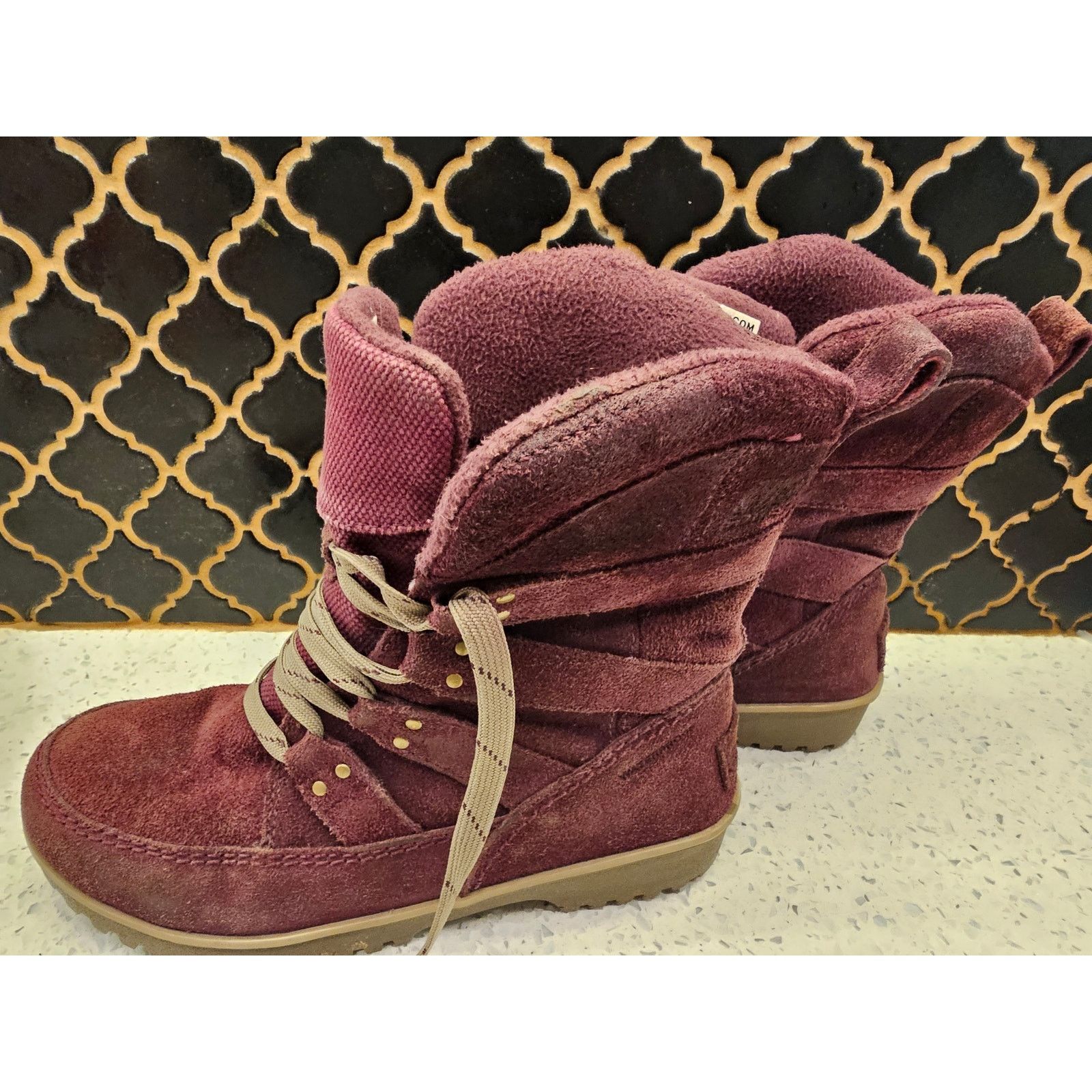 SOREL Sorel Meadow Suede Waterproof Winter Boots – Purple Dahlia Size US 6.5 / IT 36.5 - 4 Thumbnail