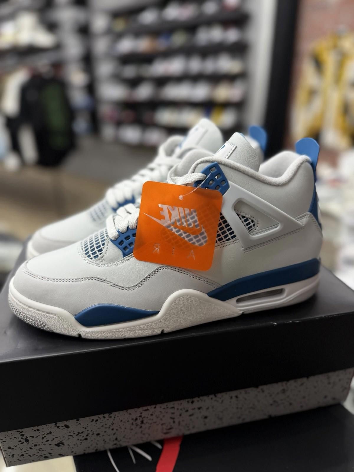 Jordan Brand Size 12 - Air Jordan 4 Retro 2024 Military Blue FV5029-141 Size US 12 / EU 45 - 2 Thumbnail