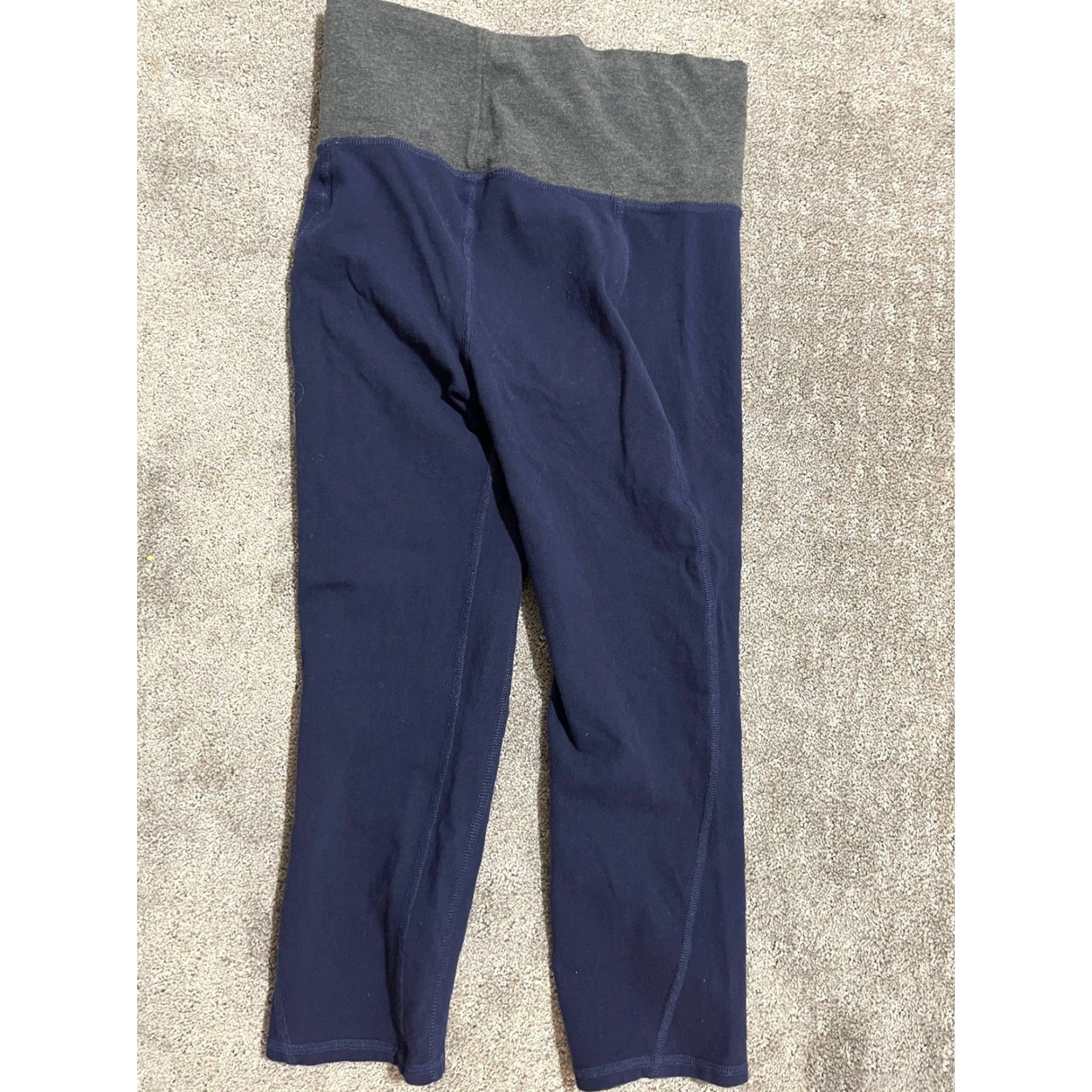 Gap VINTAGE GapFit Navy Blue Solid Capri Leggings Pants Women's Size Small Size 28" / US 6 / IT 42 - 3 Thumbnail