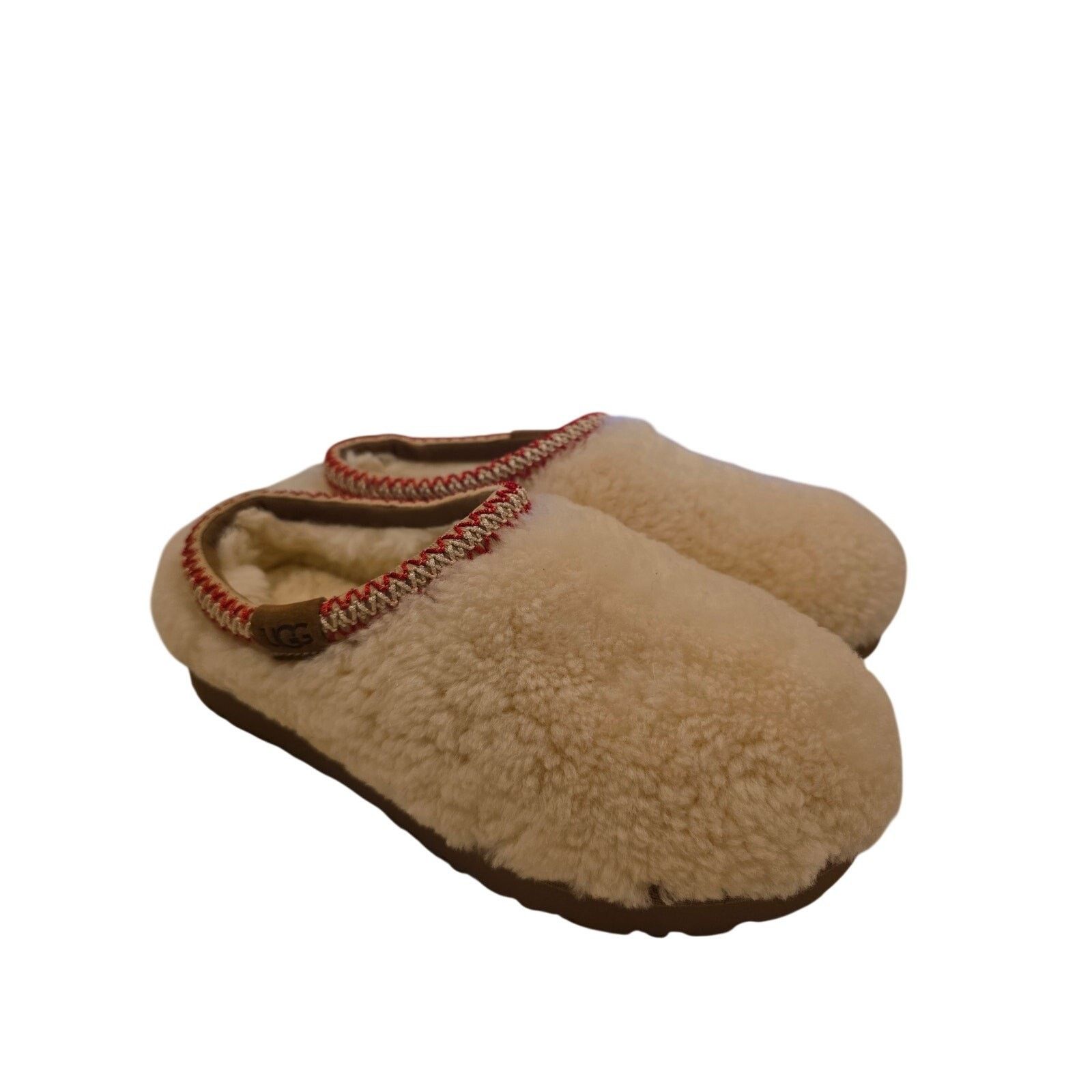 Ugg UGG Womens Shearling Wool Slippers Cream Cozy Slip On Size 8 Size US 8 / IT 38 - 12 Thumbnail