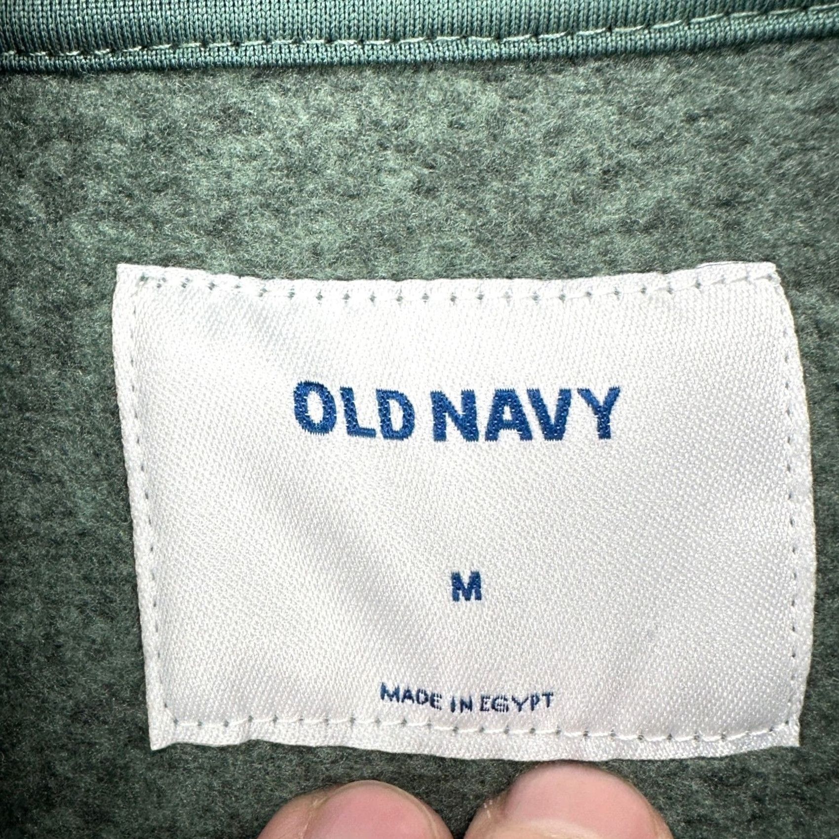 Old Navy Old Navy Mens Fleece Sweater Pullover 1/4 Zip Long Sleeve Green M Men Christmas Winter Mock Neck Size US M / EU 48-50 / 2 - 4 Thumbnail