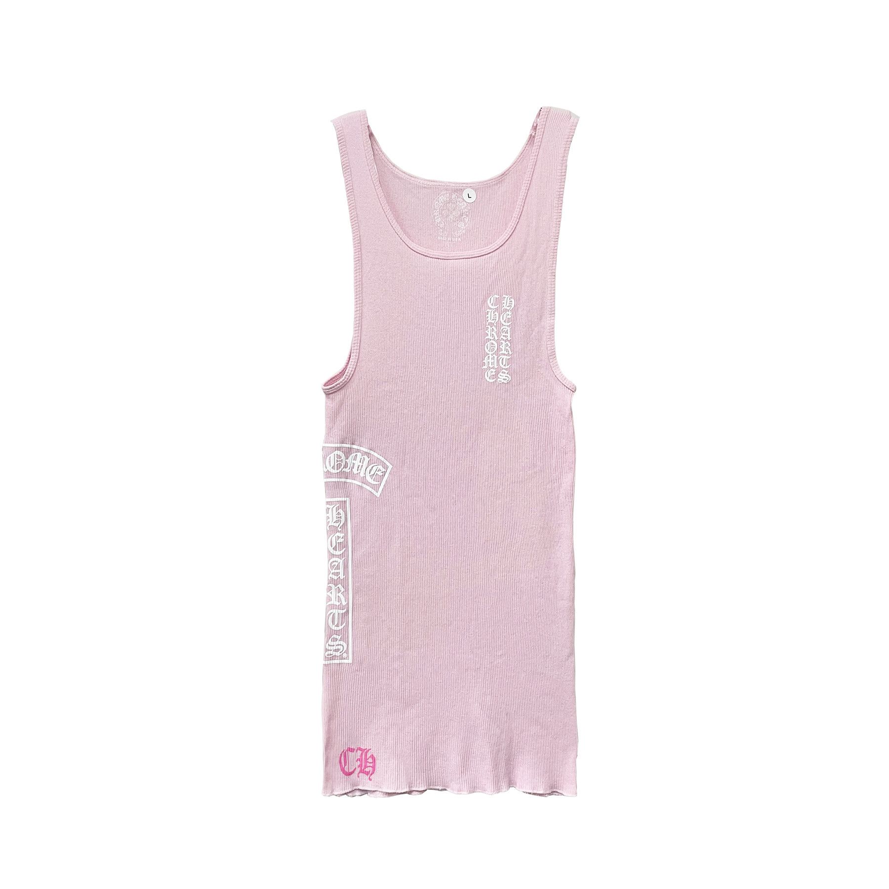 Pink Chrome Hearts Tank Top | Grailed