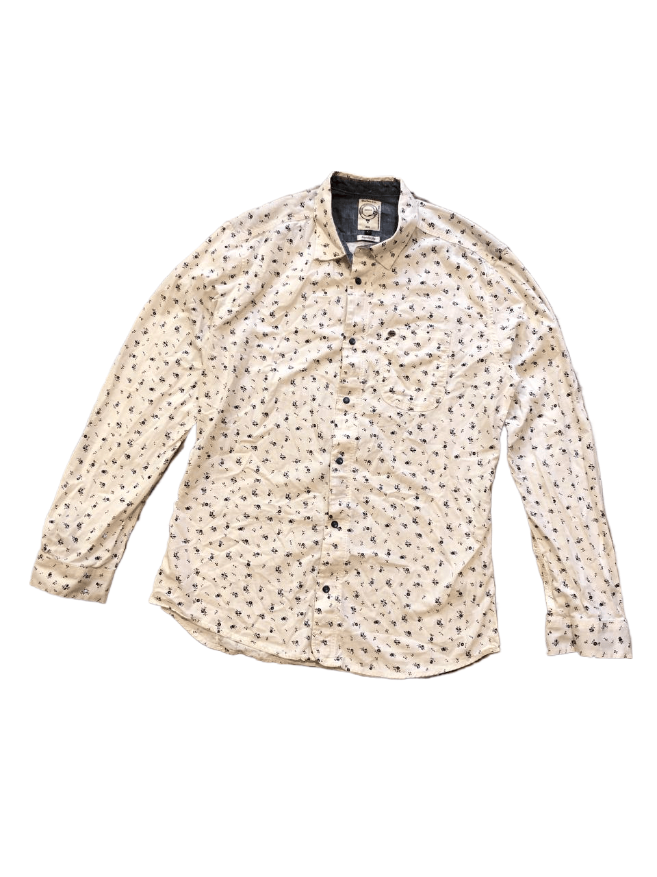 Diesel Diesel Regular Fit Flower Print Button Up Shirt Size L Size US L / EU 52-54 / 3 - 1 Thumbnail