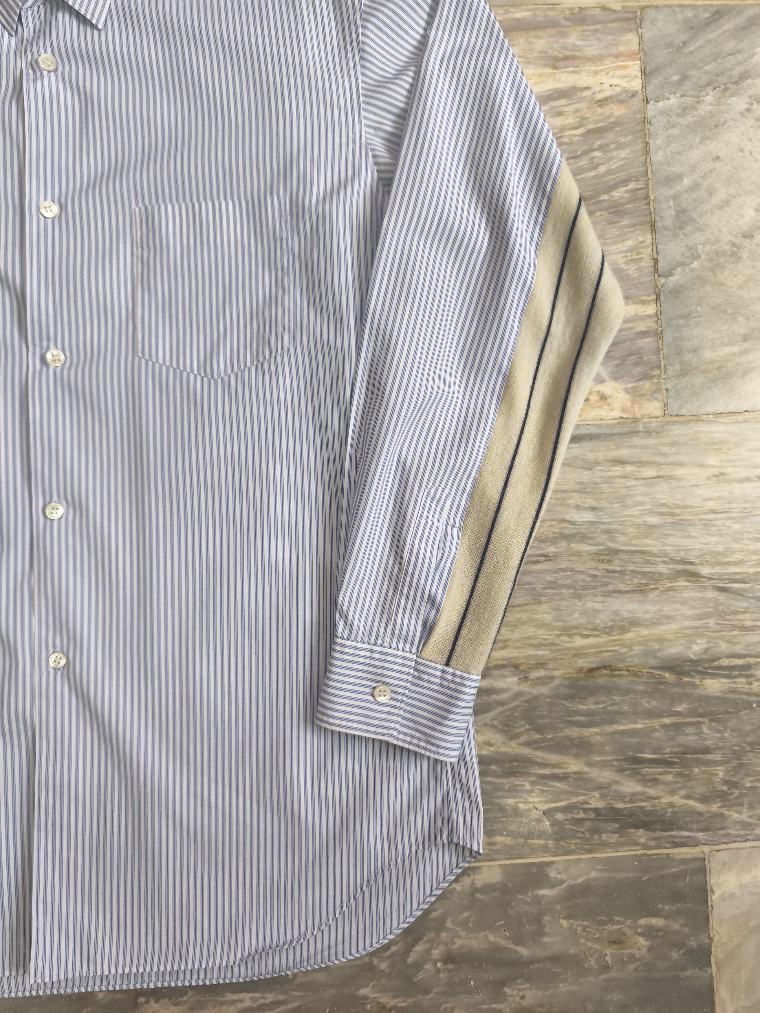 Comme des Garcons SHIRT 2018 comme des garcons shirt stripe longsleeve polo Size US M / EU 48-50 / 2 - 4 Thumbnail