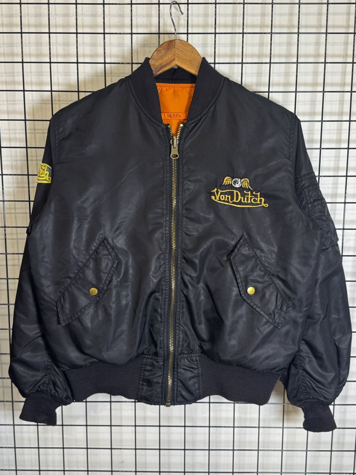 Von Dutch Von Dutch MA-1 style flight bomber jacket. Size US L / EU 52-54 / 3 - 3 Thumbnail