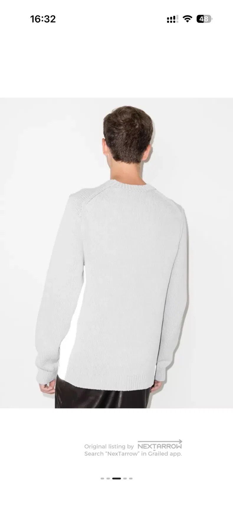 Helmut Lang Helmut Lang Ribbed Knit Contrast Reflective Sweater Size US XL / EU 56 / 4 - 8 Thumbnail
