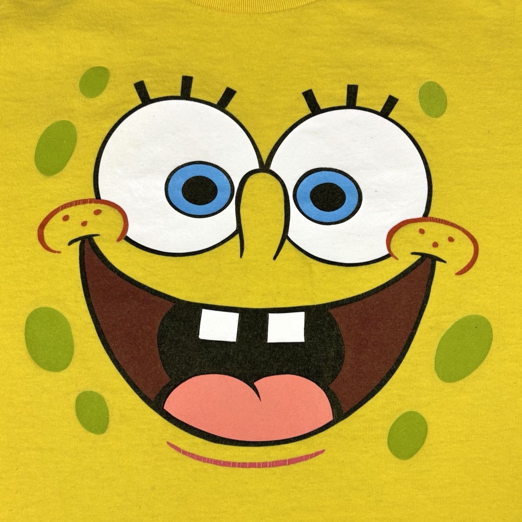 Vintage VINTAGE SpongeBob SquarePants T Shirt Yellow Cartoon Tv Promo Shirt Mens L Yellow 90s 2000s Size US L / EU 52-54 / 3 - 3 Thumbnail