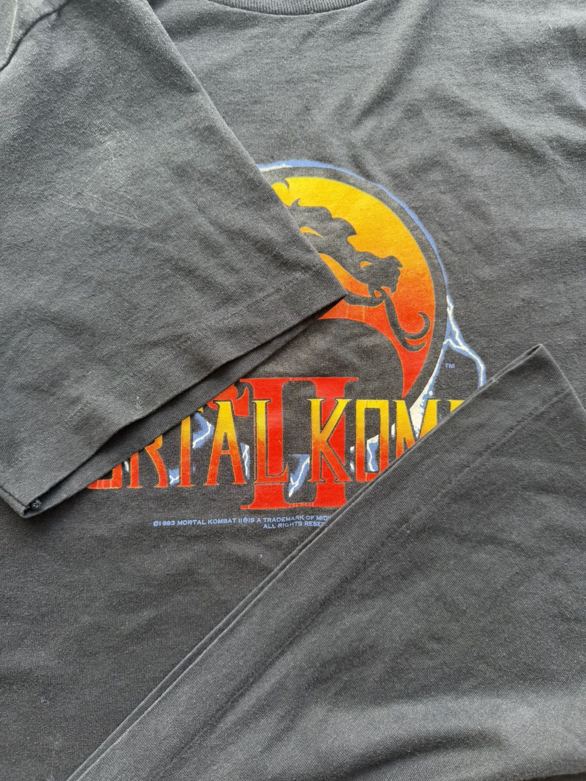 Vintage Vintage 1993 Mortal Kombat 2 Promo Tee Size US XL / EU 56 / 4 - 6 Thumbnail