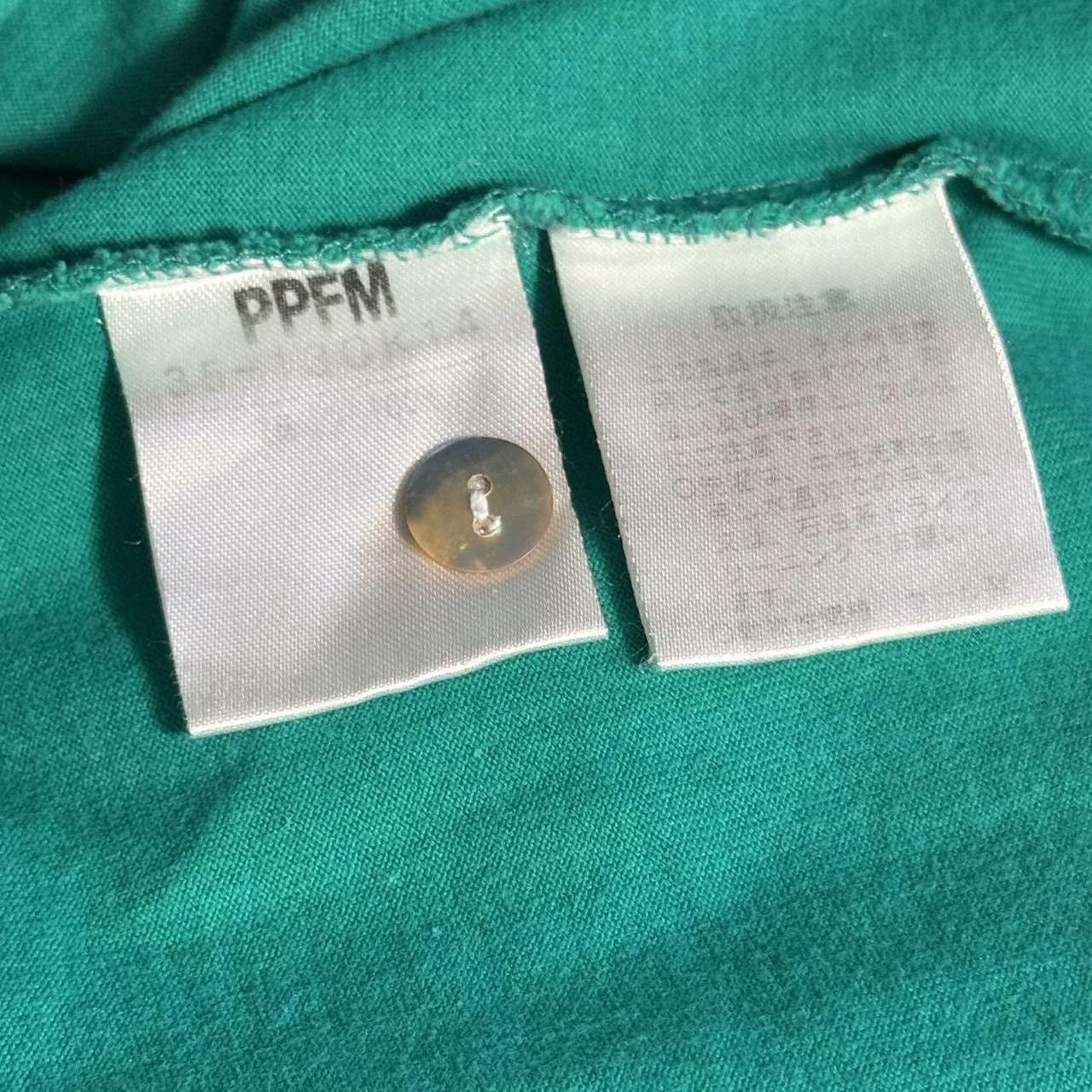 PPFM PPFM TIME WILL SMOTHER YOU & I WILL TOO Polo Shirt Green Y2K Size US L / EU 52-54 / 3 - 6 Thumbnail